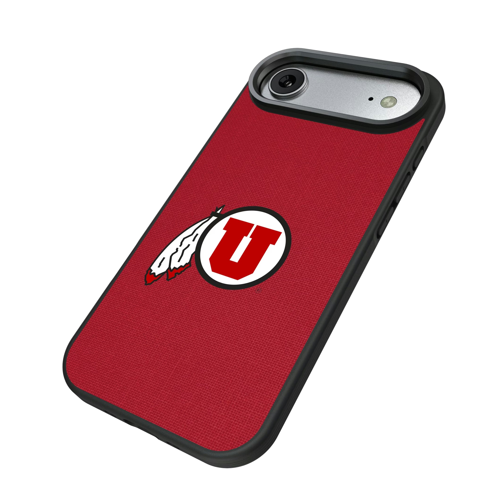 University of Utah Utes Solid iPhone Bump Phone Case for Apple iPhone - Isometric View#Device_iPhone Air