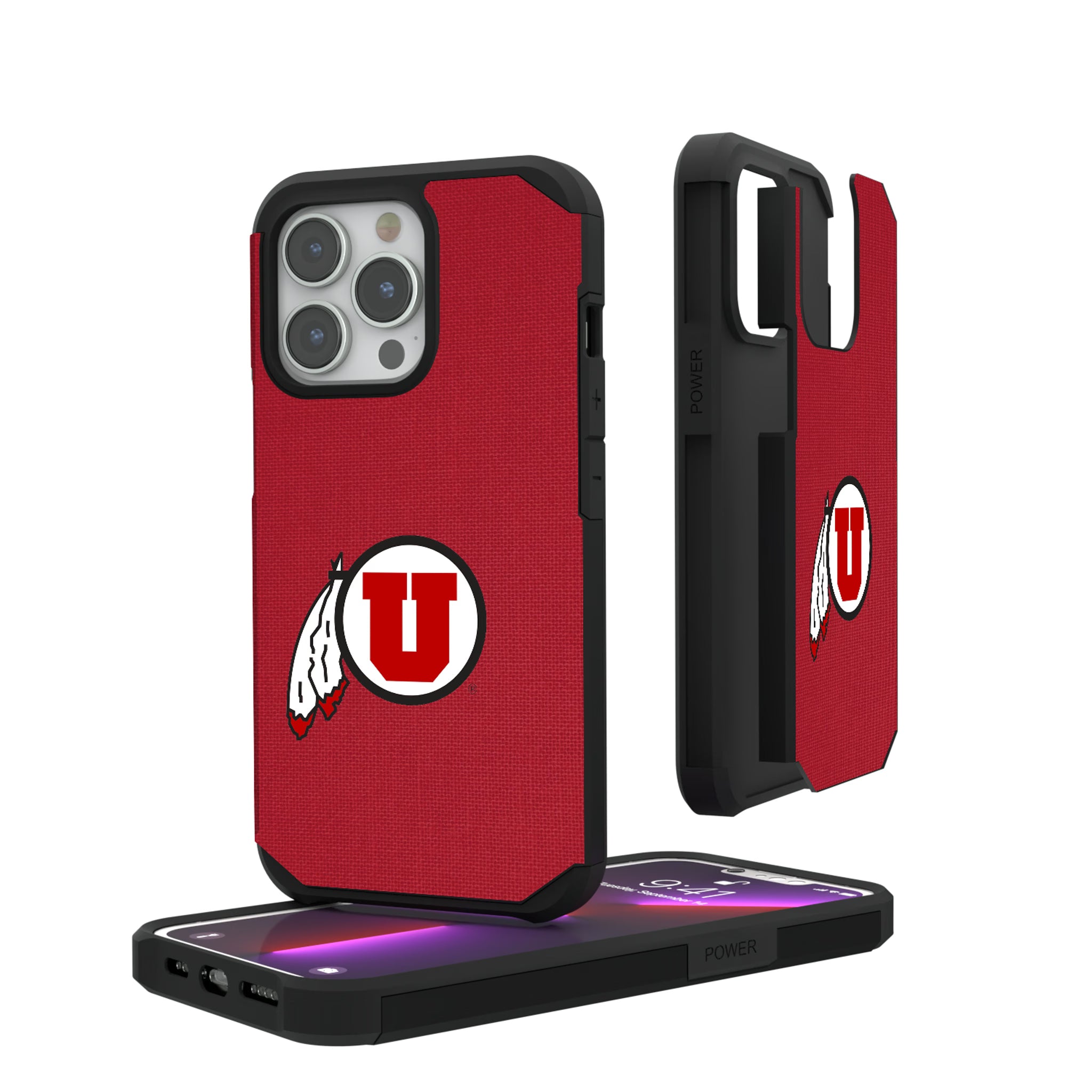 University of Utah Utes Solid iPhone Rugged Phone Case for Apple iPhone