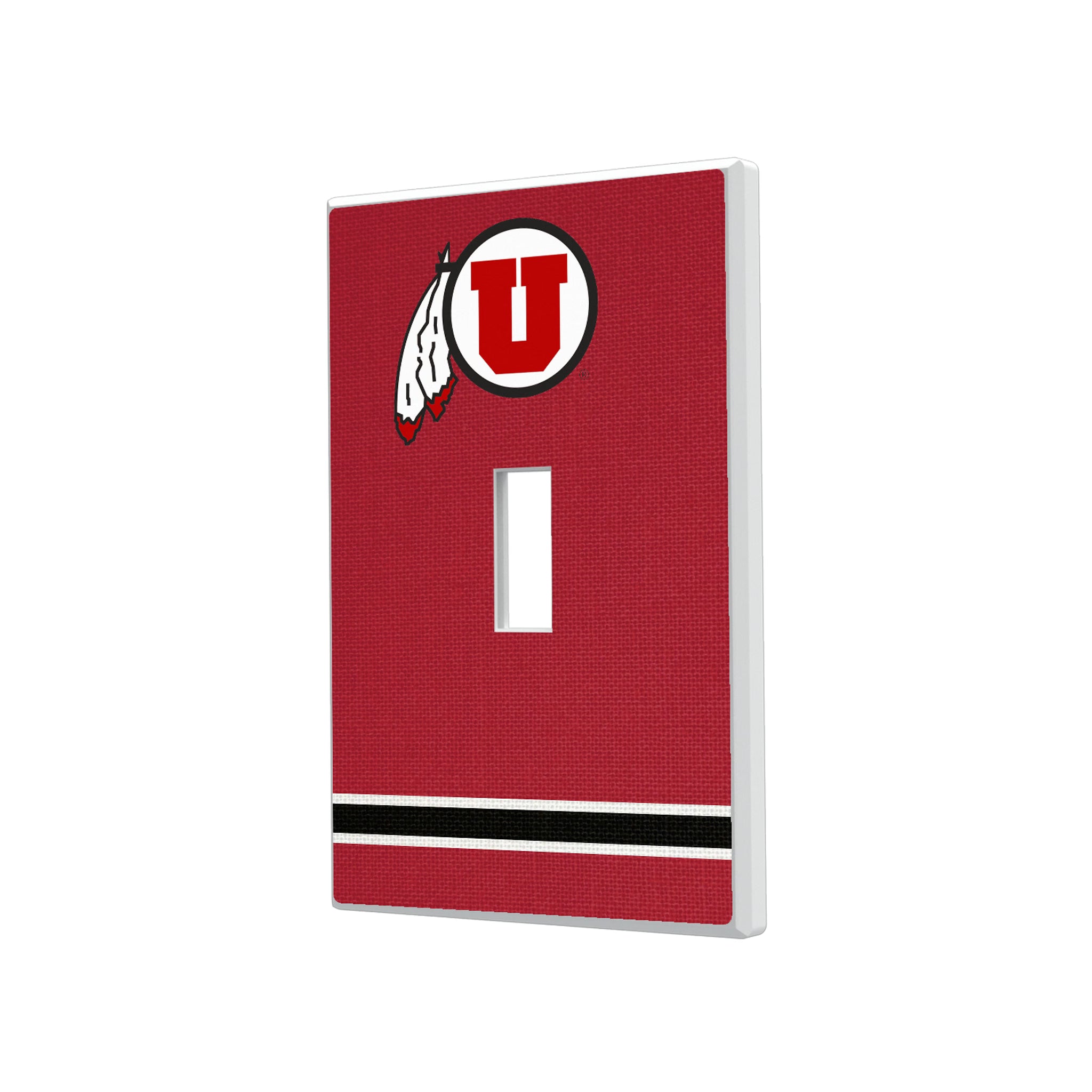 University of Utah Utes Stripe Hidden-Screw Light Switch Plate#Style_Single Toggle