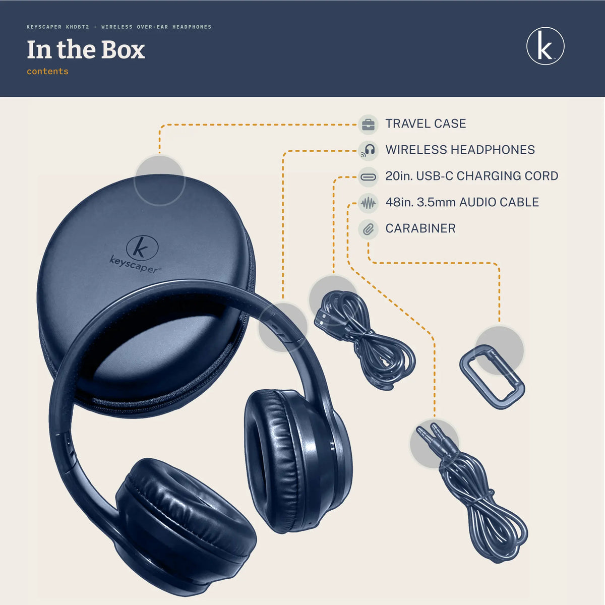 University of Utah Utes Stripe Wireless Over-Ear Headphones With Case