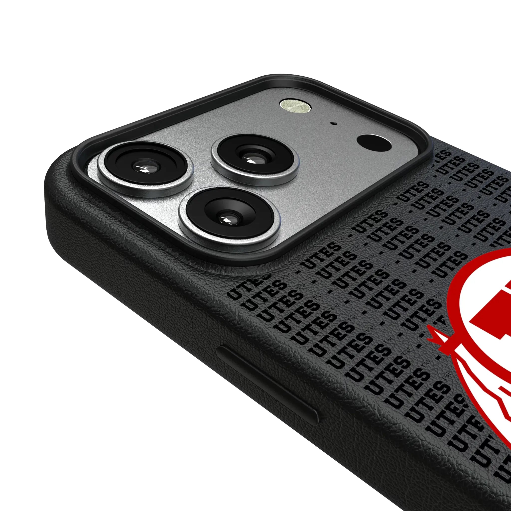 University of Utah Utes Text Backdrop iPhone MagSafe Compatible Phone Case for Apple iPhone - Detail#Device_iPhone 17 Pro