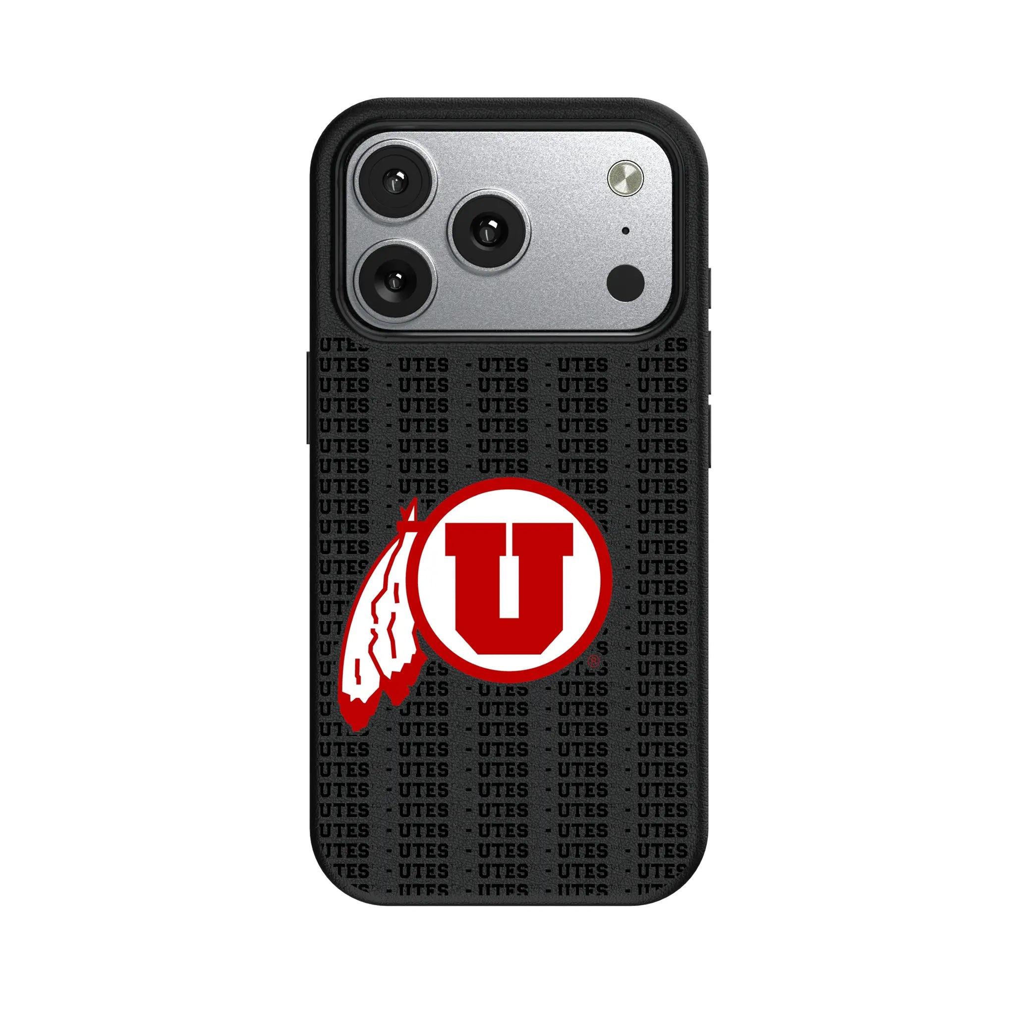 University of Utah Utes Text Backdrop iPhone MagSafe Compatible Phone Case for Apple iPhone#Device_iPhone 17 Pro