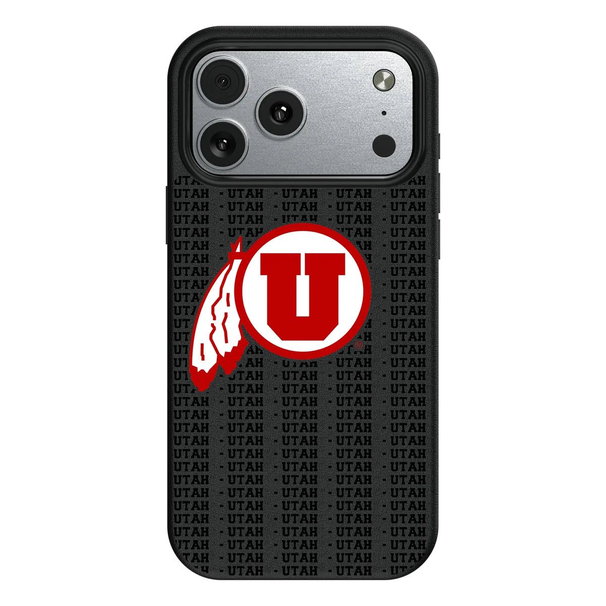 University of Utah Utes Text Backdrop MagSafe Compatible Phone Case for Apple iPhone