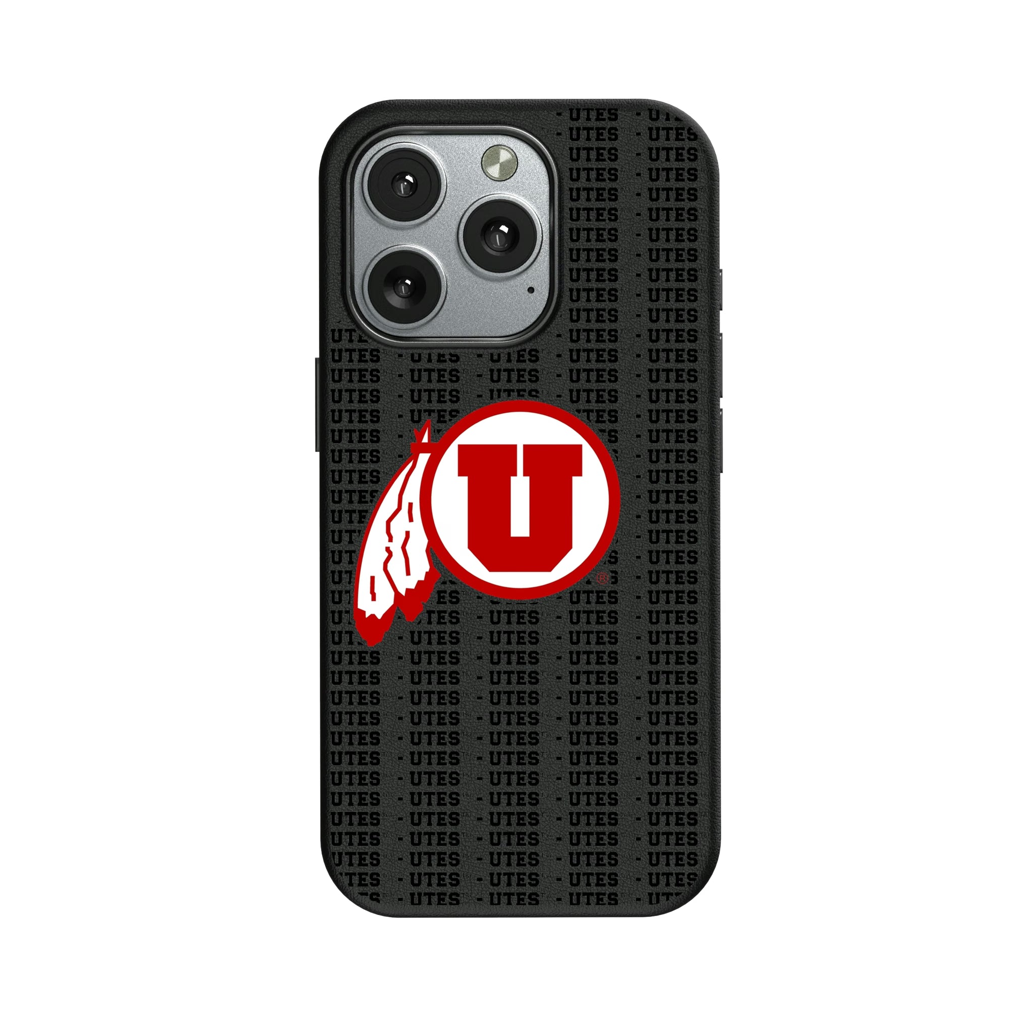 University of Utah Utes Text Backdrop iPhone MagSafe Compatible Phone Case for Apple iPhone