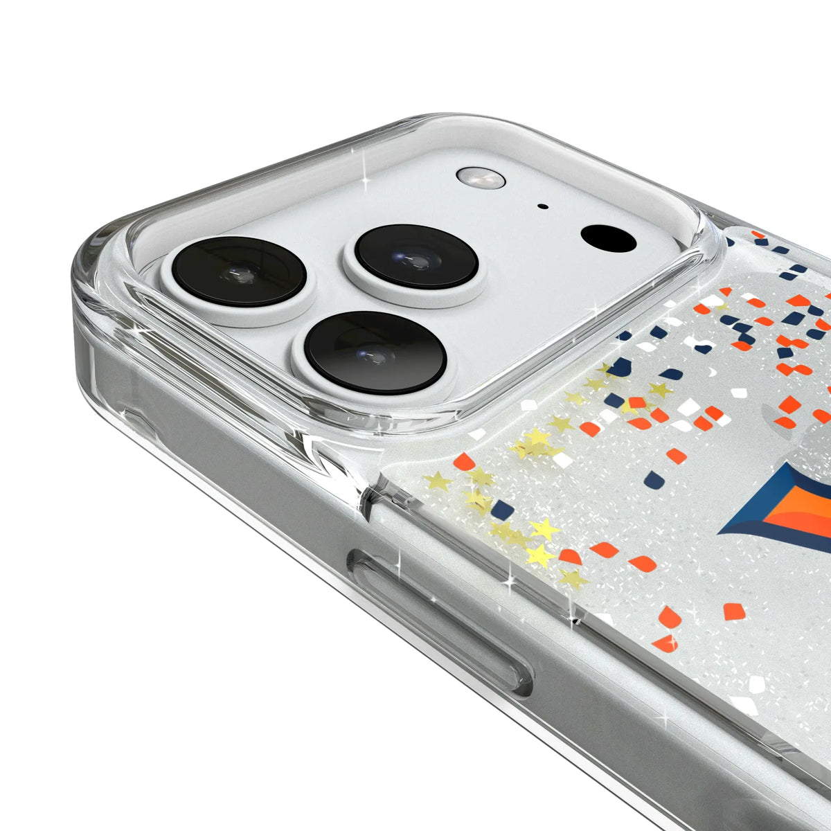 University of Virginia Cavaliers Confetti iPhone Glitter Phone Case for Apple iPhone - Detail#Device_iPhone 18 Pro