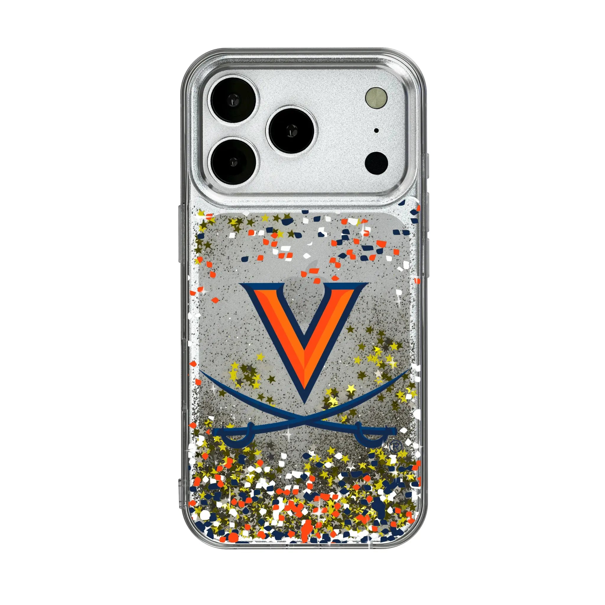 University of Virginia Cavaliers Confetti iPhone Glitter Phone Case for Apple iPhone