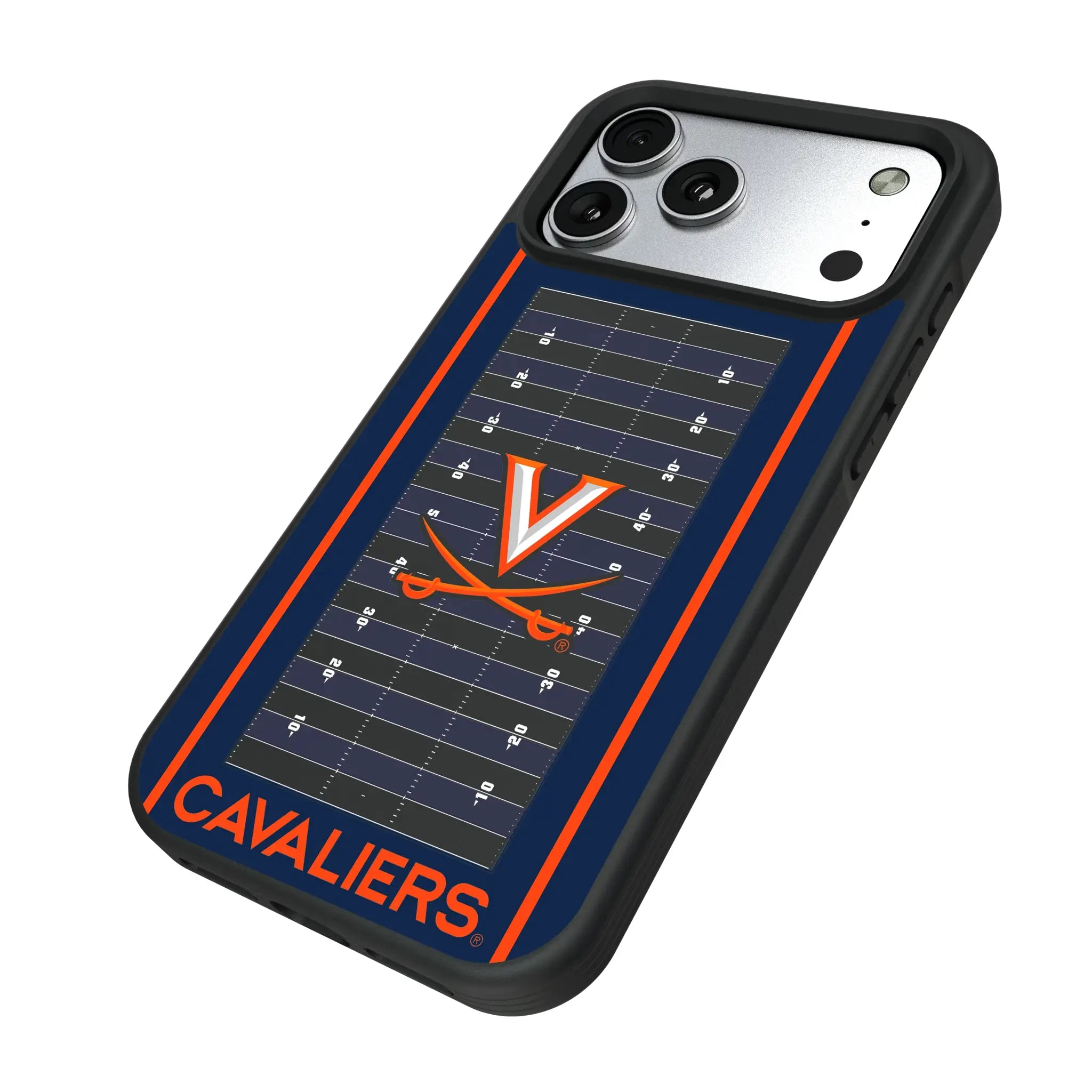 University of Virginia Cavaliers Field iPhone Bump Phone Case for Apple iPhone - Isometric View#Device_iPhone 17 Pro Max