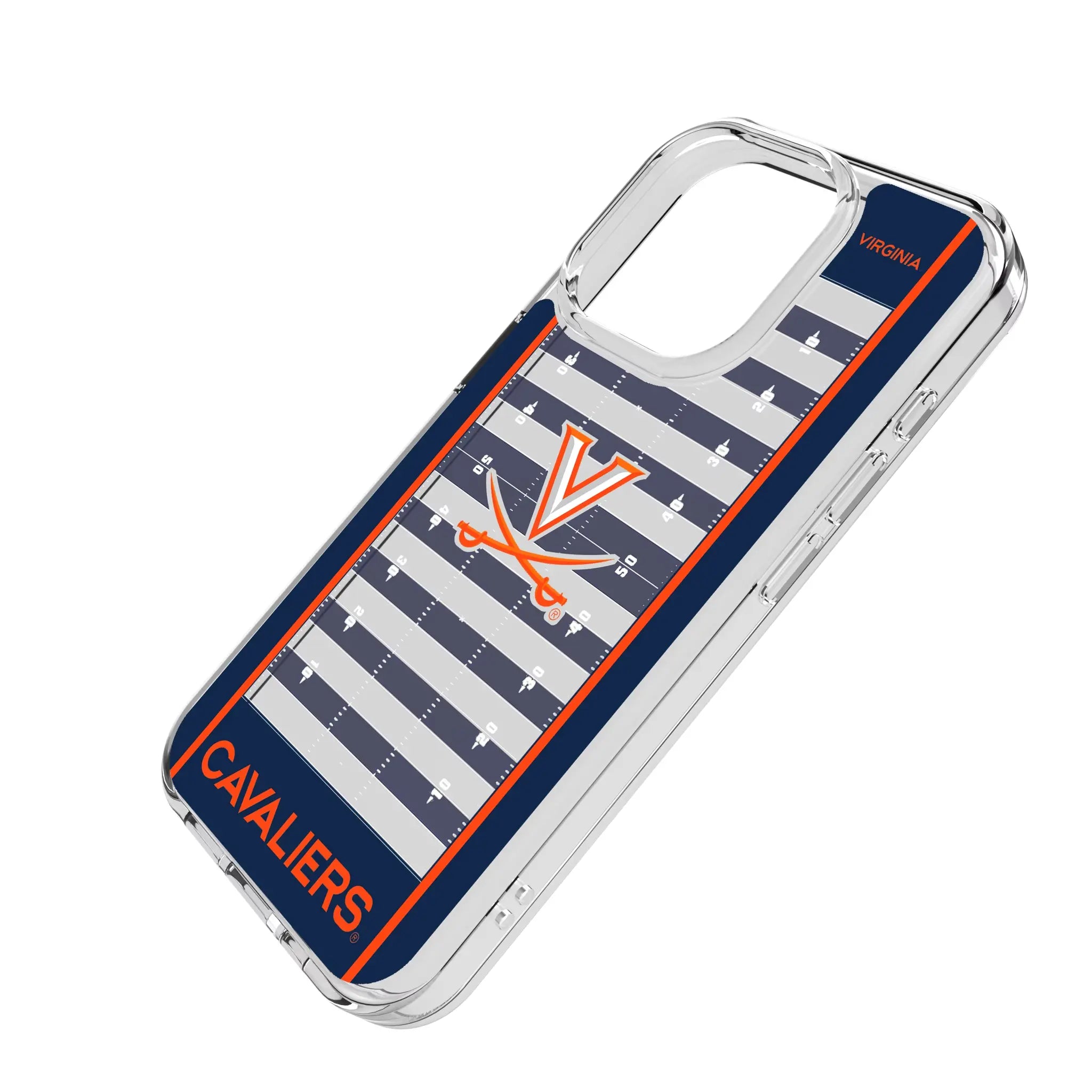 University of Virginia Cavaliers Field iPhone Clear Phone Case for Apple iPhone - Isometric View