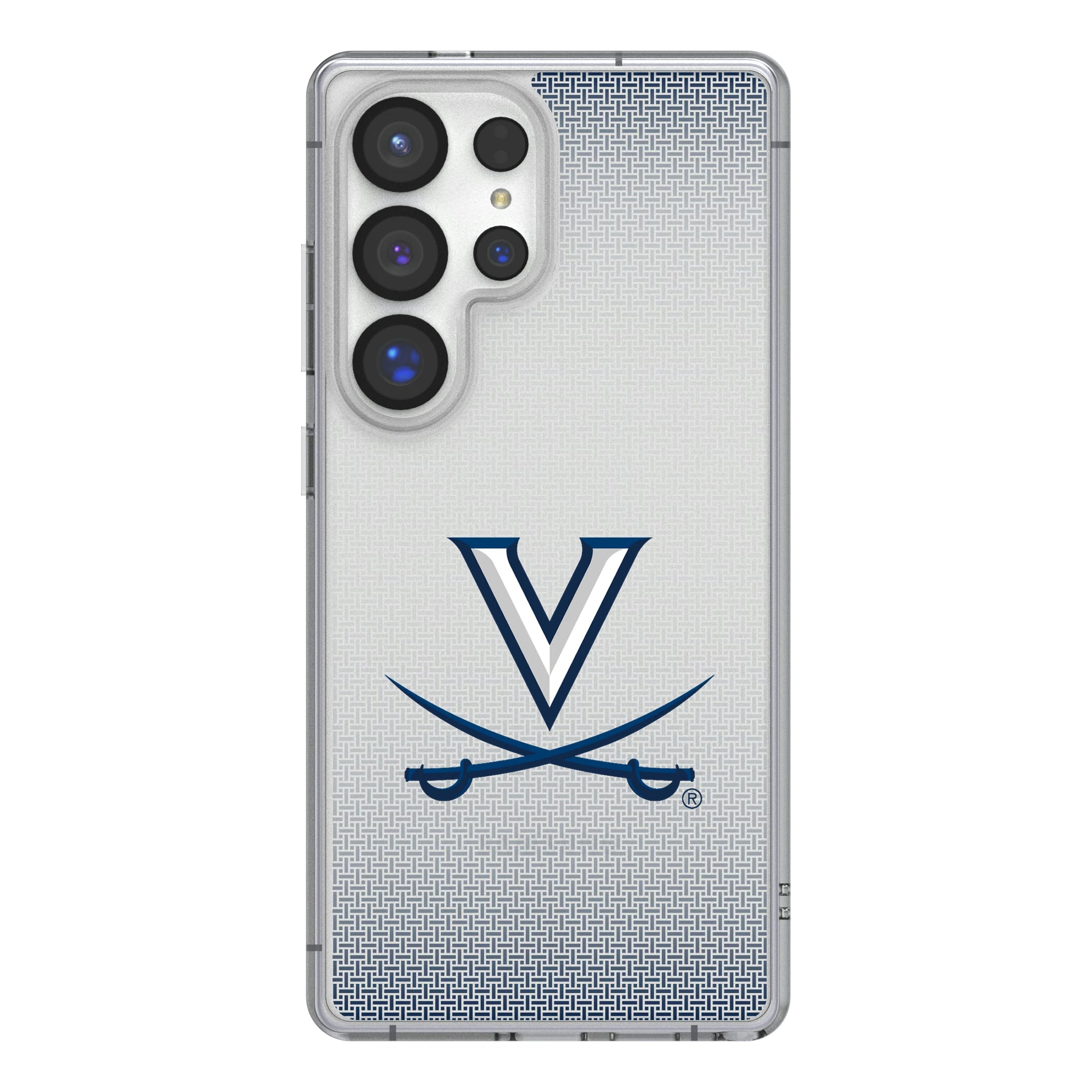 University of Virginia Cavaliers Linen Galaxy Clear Phone Case for Samsung Galaxy