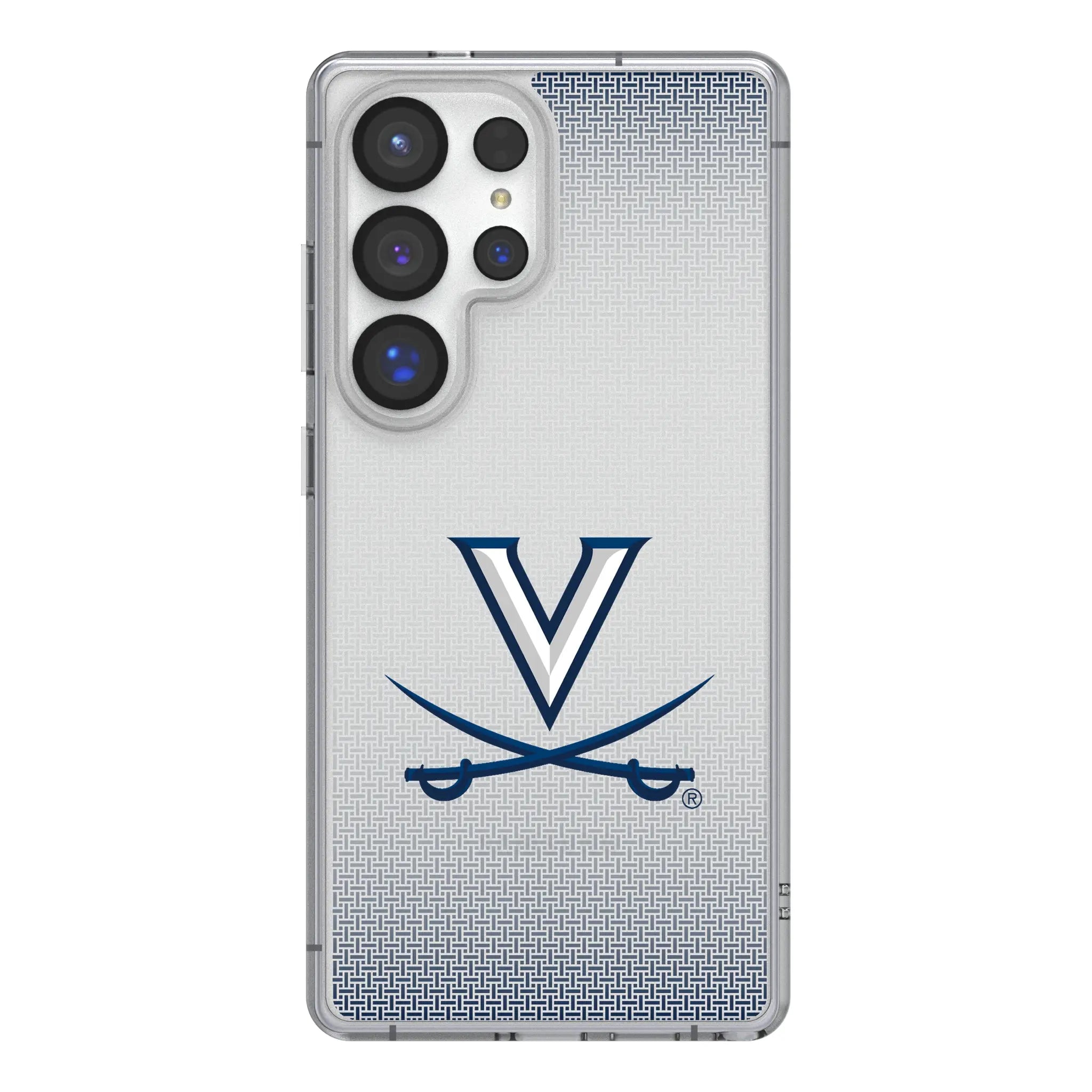 University of Virginia Cavaliers Linen Galaxy Clear Phone Case for Samsung Galaxy#Device_Galaxy S25 Ultra
