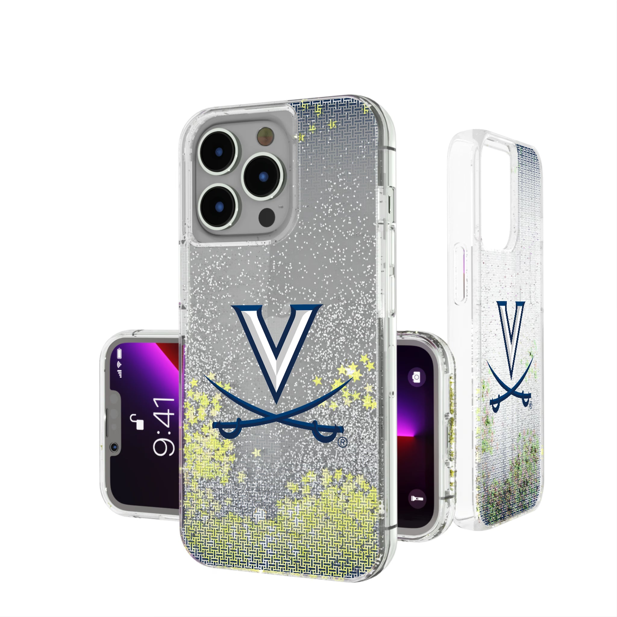 University of Virginia Cavaliers Linen iPhone Glitter Phone Case for Apple iPhone