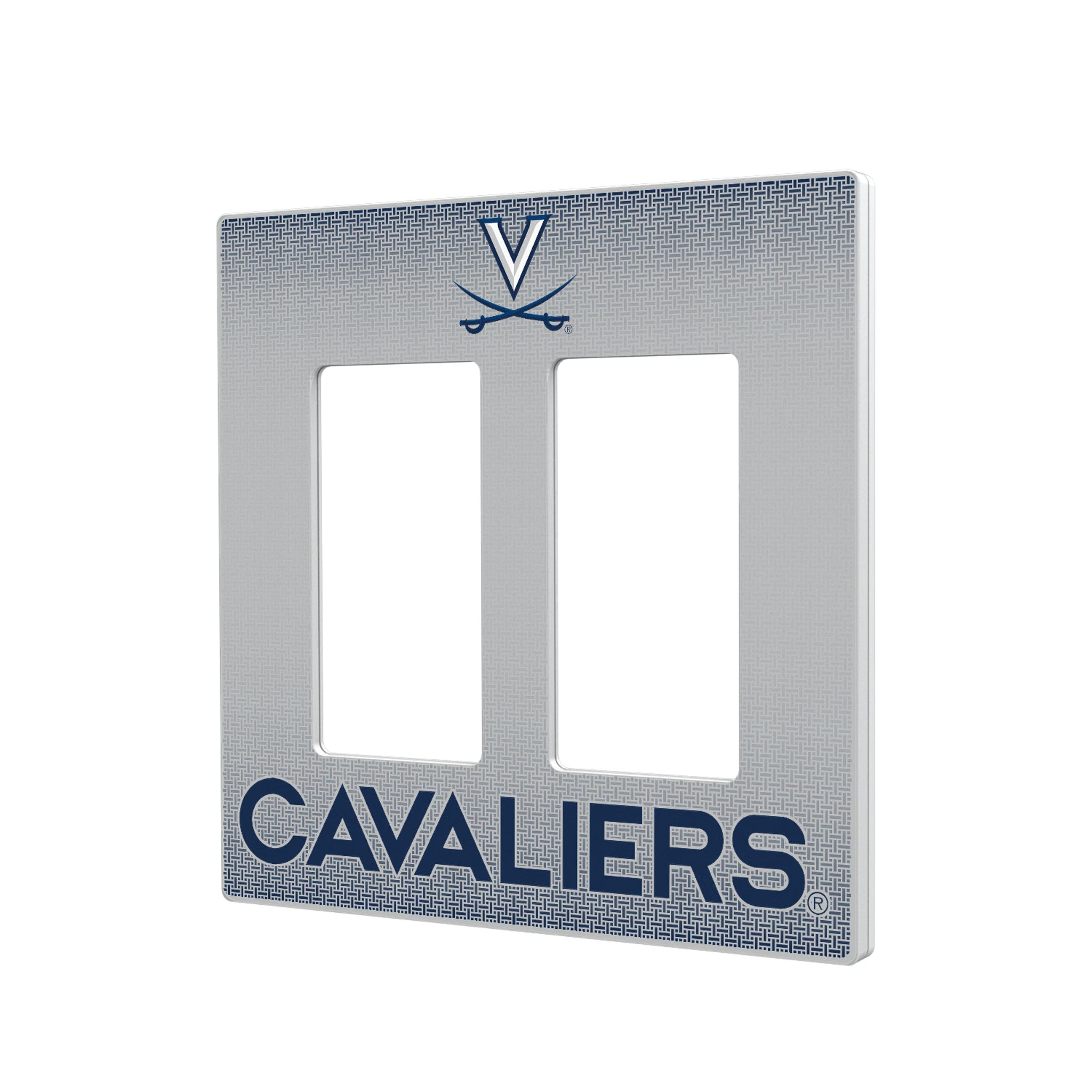 University of Virginia Cavaliers Linen Hidden-Screw Light Switch Plate#Style_Double Rocker