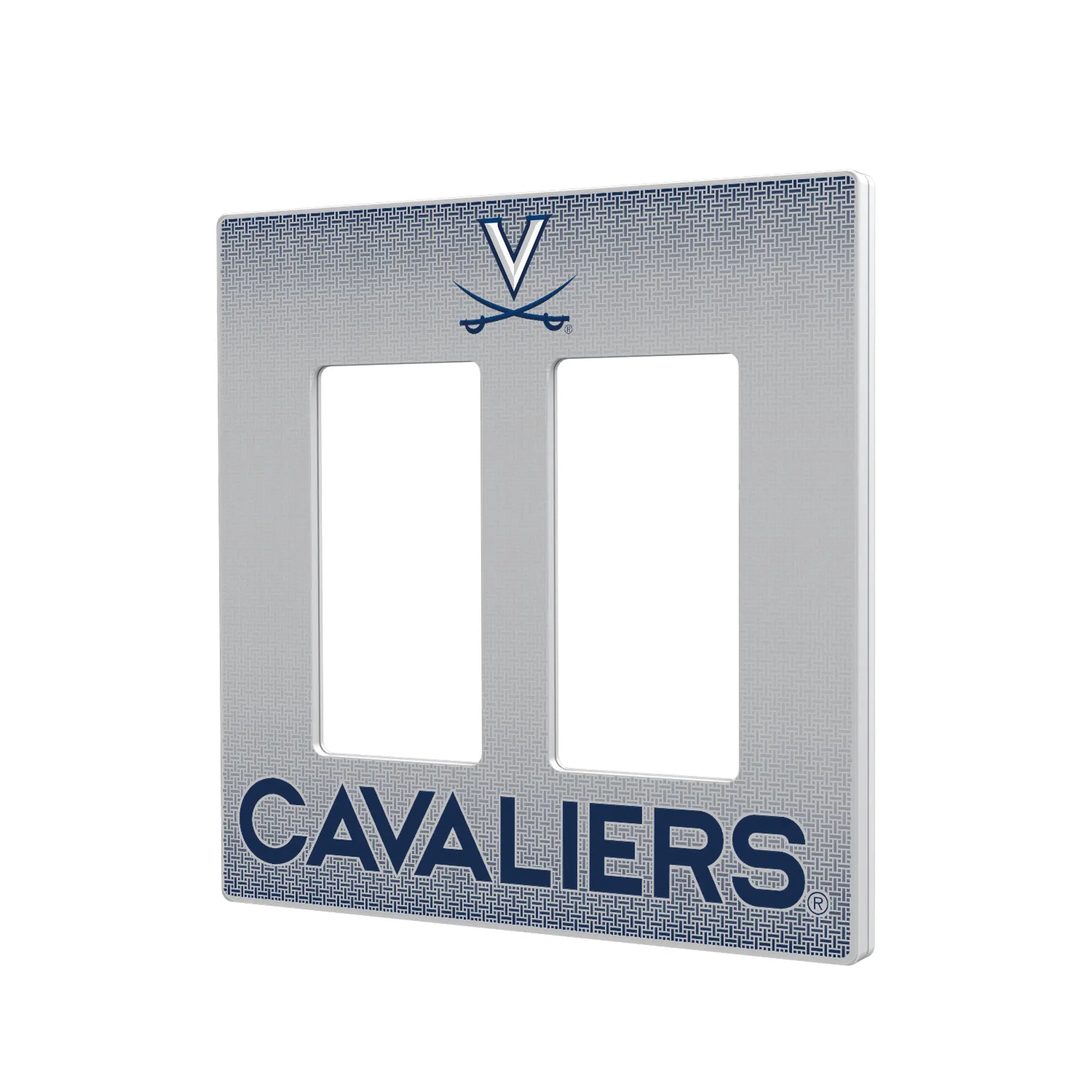 University of Virginia Cavaliers Linen Hidden-Screw Light Switch Plate#Style_Double Rocker