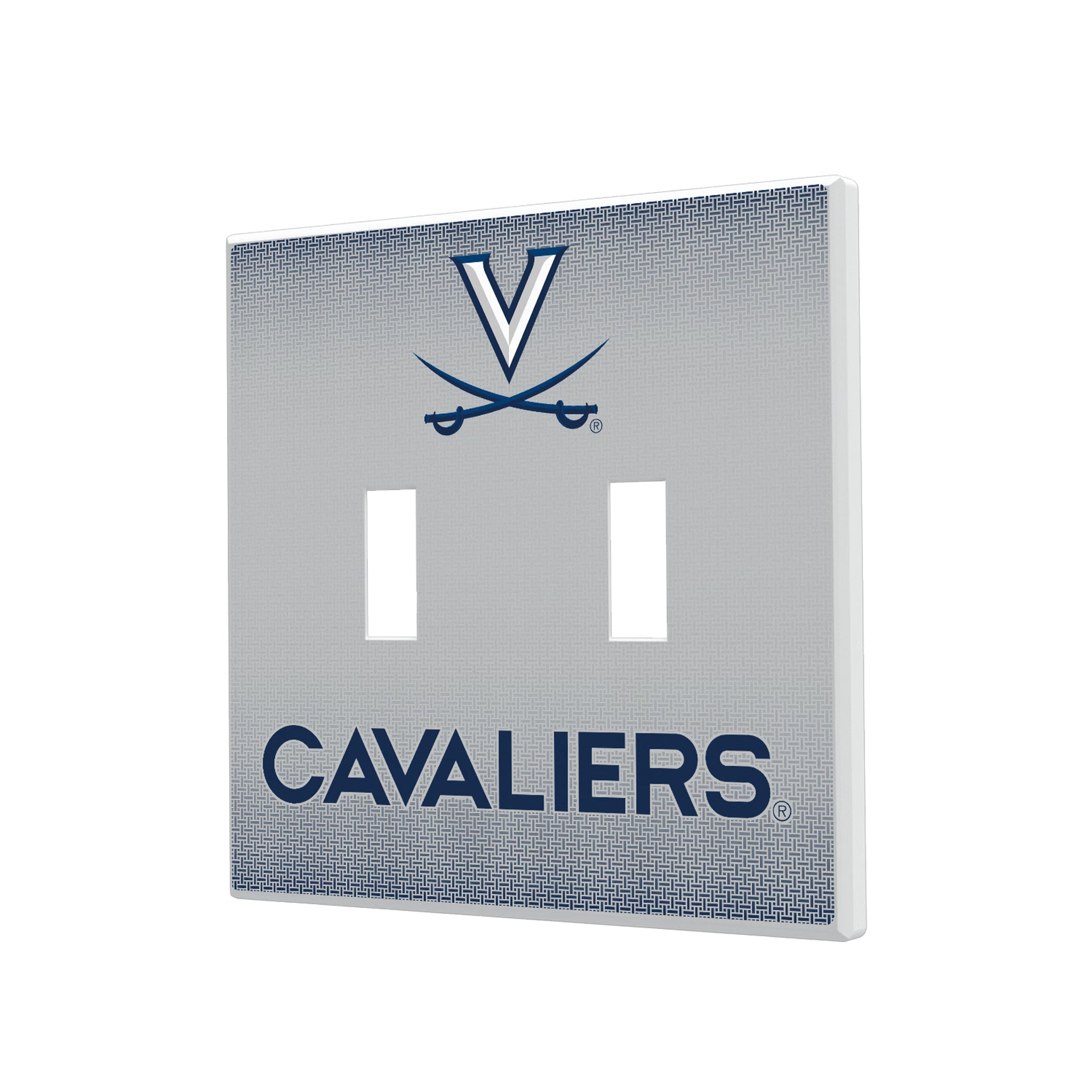 University of Virginia Cavaliers Linen Hidden-Screw Light Switch Plate#Style_Double Toggle