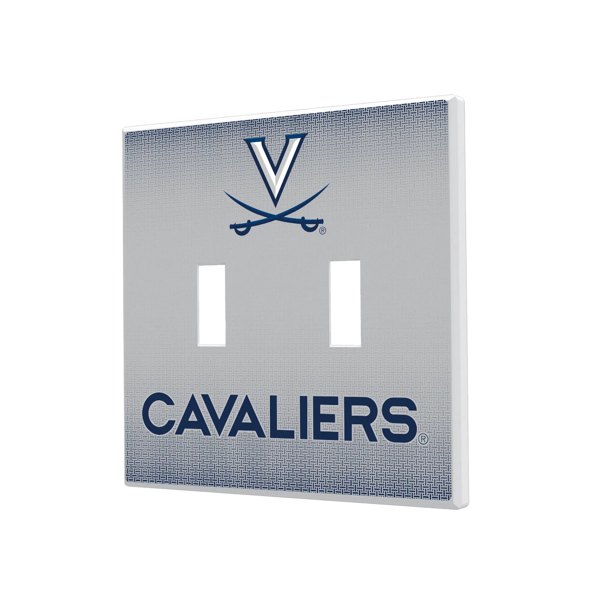 University of Virginia Cavaliers Linen Hidden-Screw Light Switch Plate#Style_Double Toggle