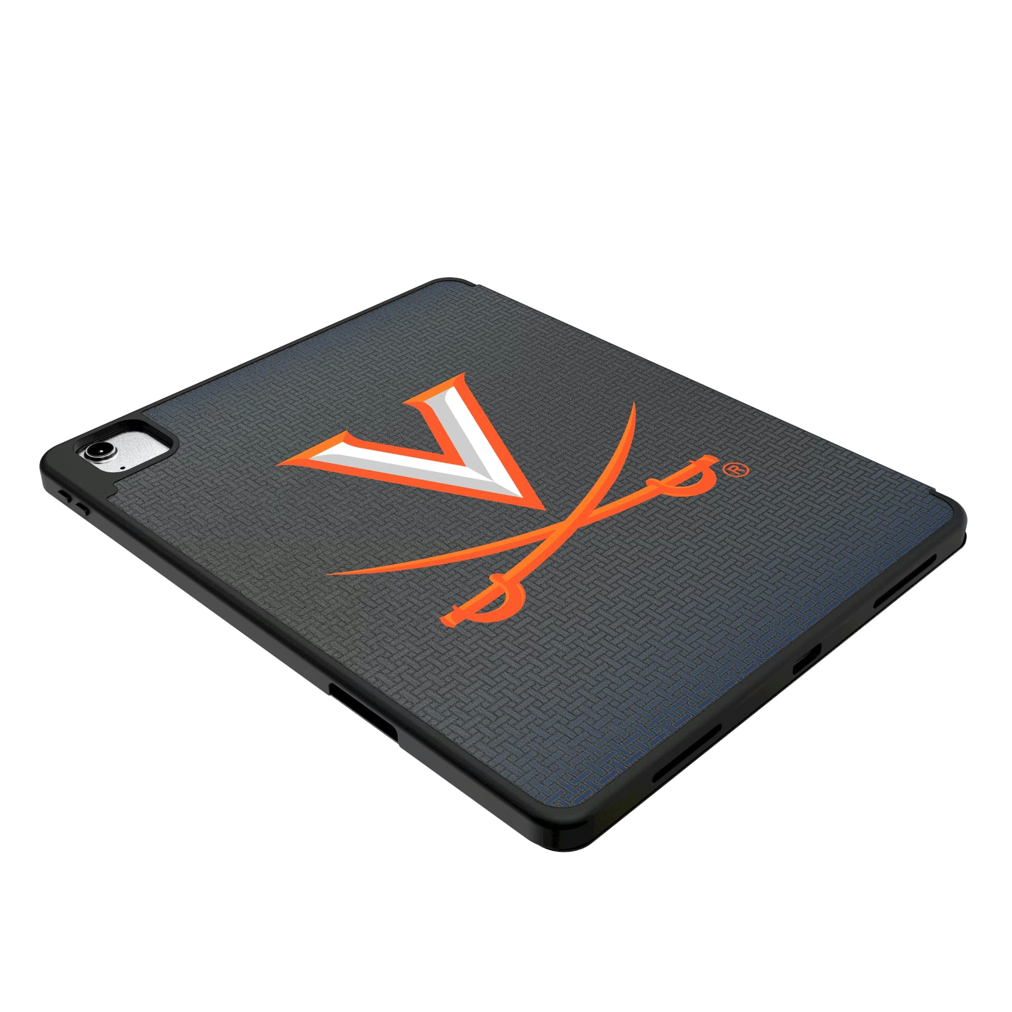 University of Virginia Cavaliers Linen iPad Tablet Case for Apple iPad - Isometric View