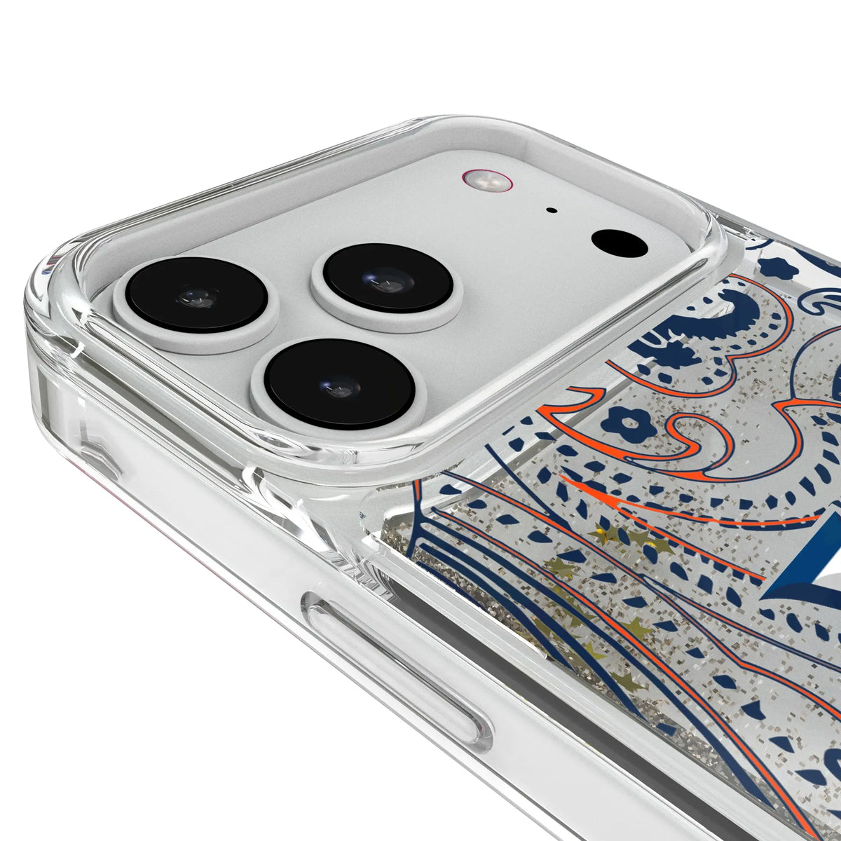 University of Virginia Cavaliers Paisley iPhone Glitter Phone Case for Apple iPhone - Detail#Device_iPhone 18 Pro Max