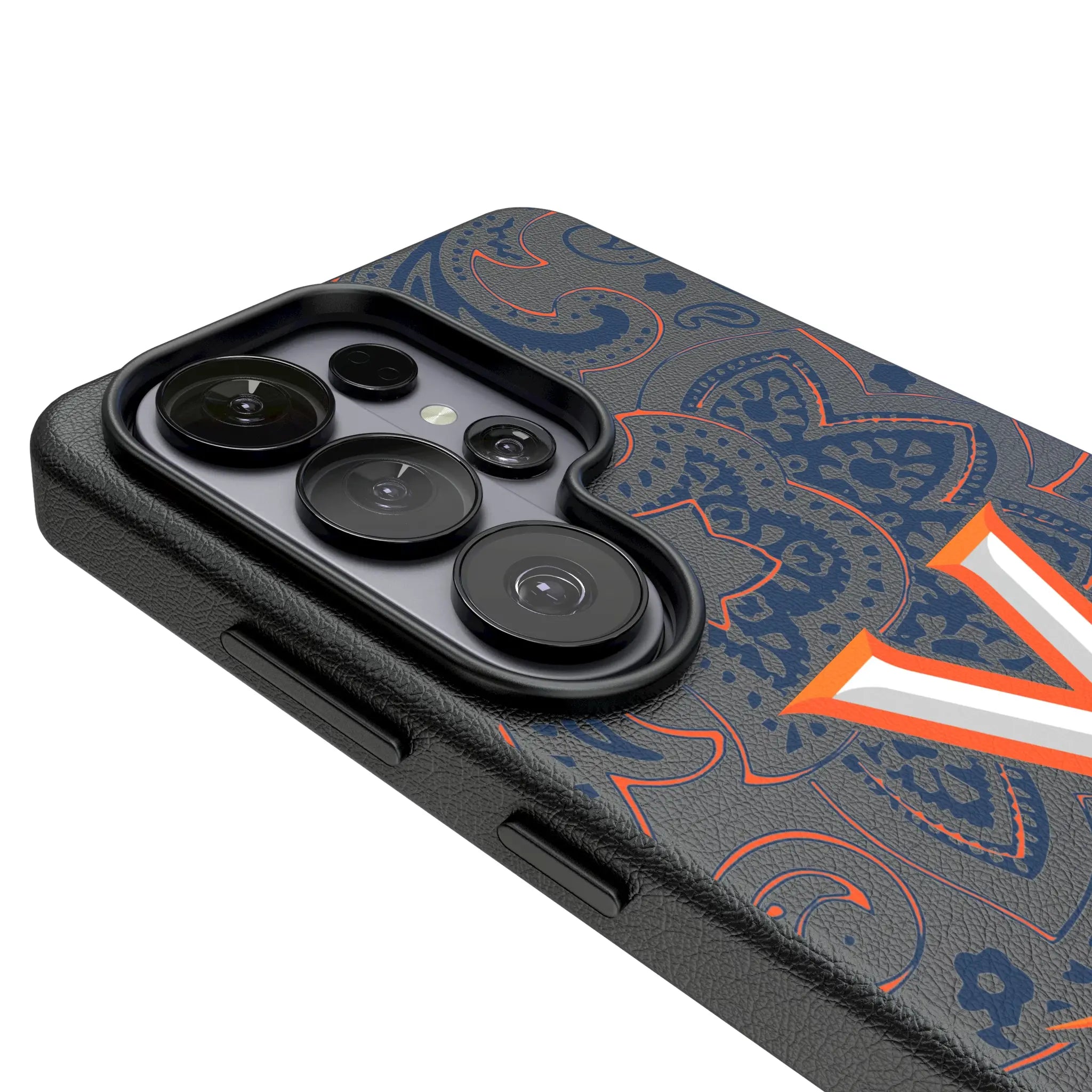 University of Virginia Cavaliers Paisley Galaxy MagSafe Compatible Phone Case for Samsung Galaxy - Detail#Device_Galaxy S26 Ultra