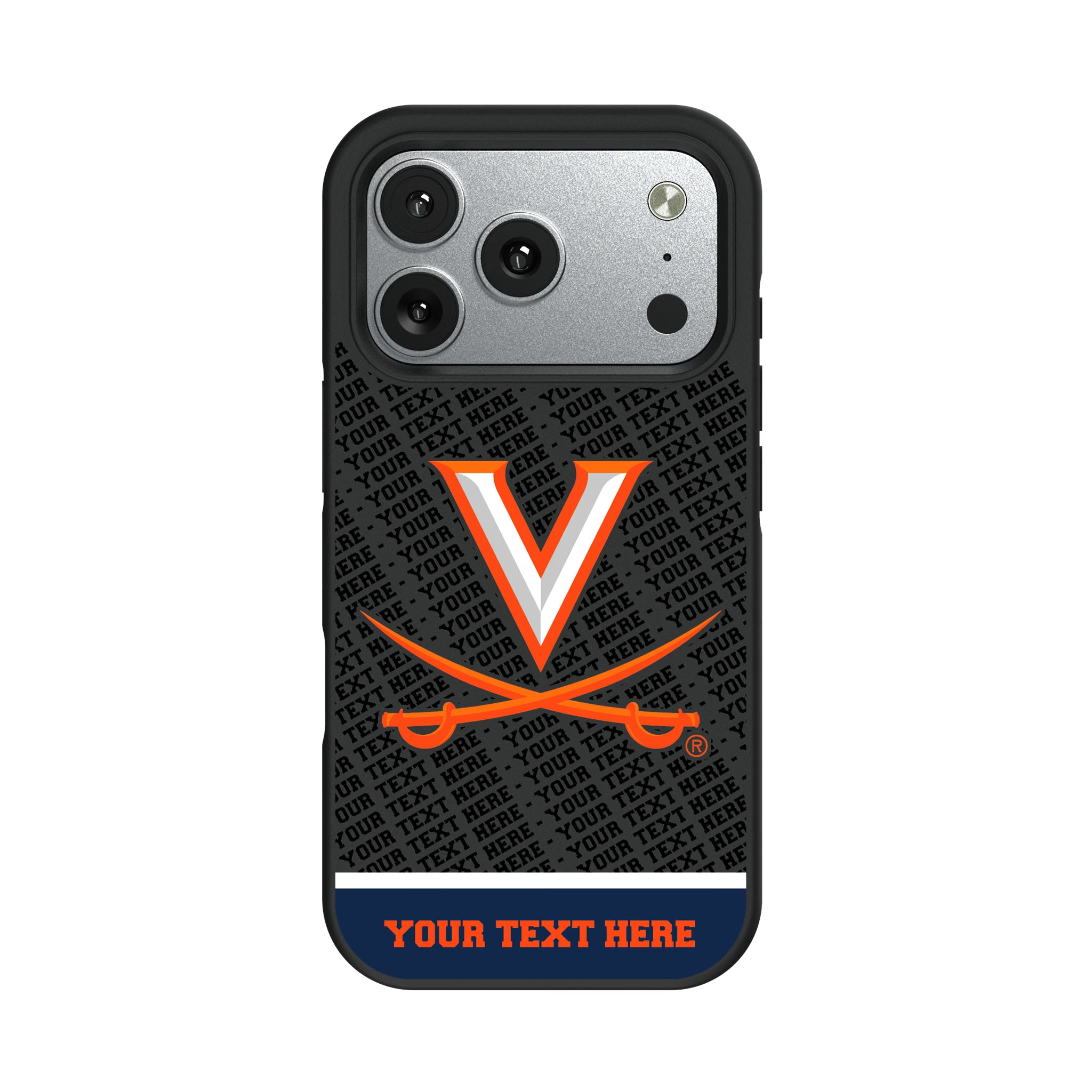 University of Virginia Cavaliers Personalized EndZone Plus iPhone Bump Phone Case for Apple iPhone#Device_iPhone 17 Pro