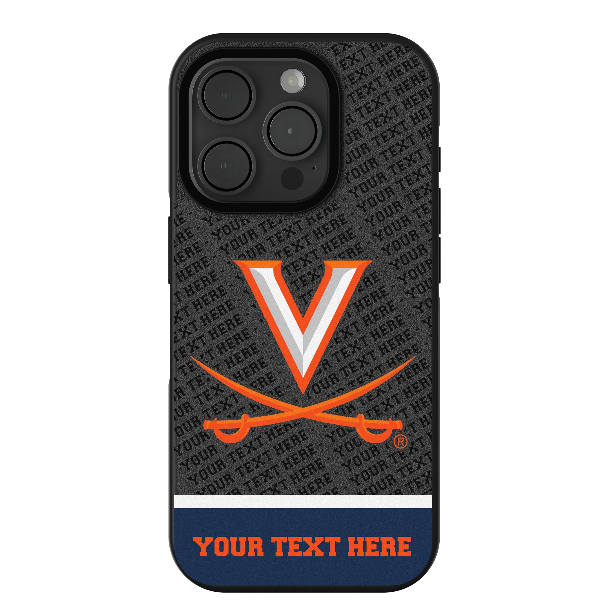 University of Virginia Cavaliers Personalized EndZone Plus iPhone Bump Phone Case for Apple iPhone
