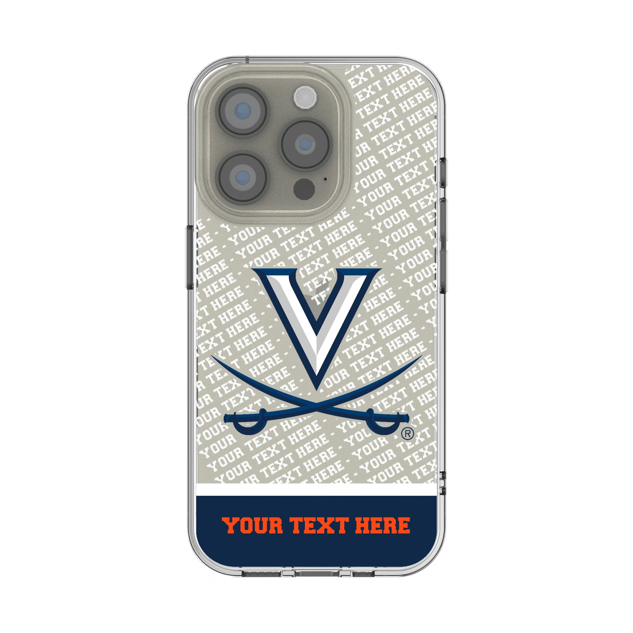 University of Virginia Cavaliers Personalized EndZone Plus iPhone Clear Phone Case for Apple iPhone