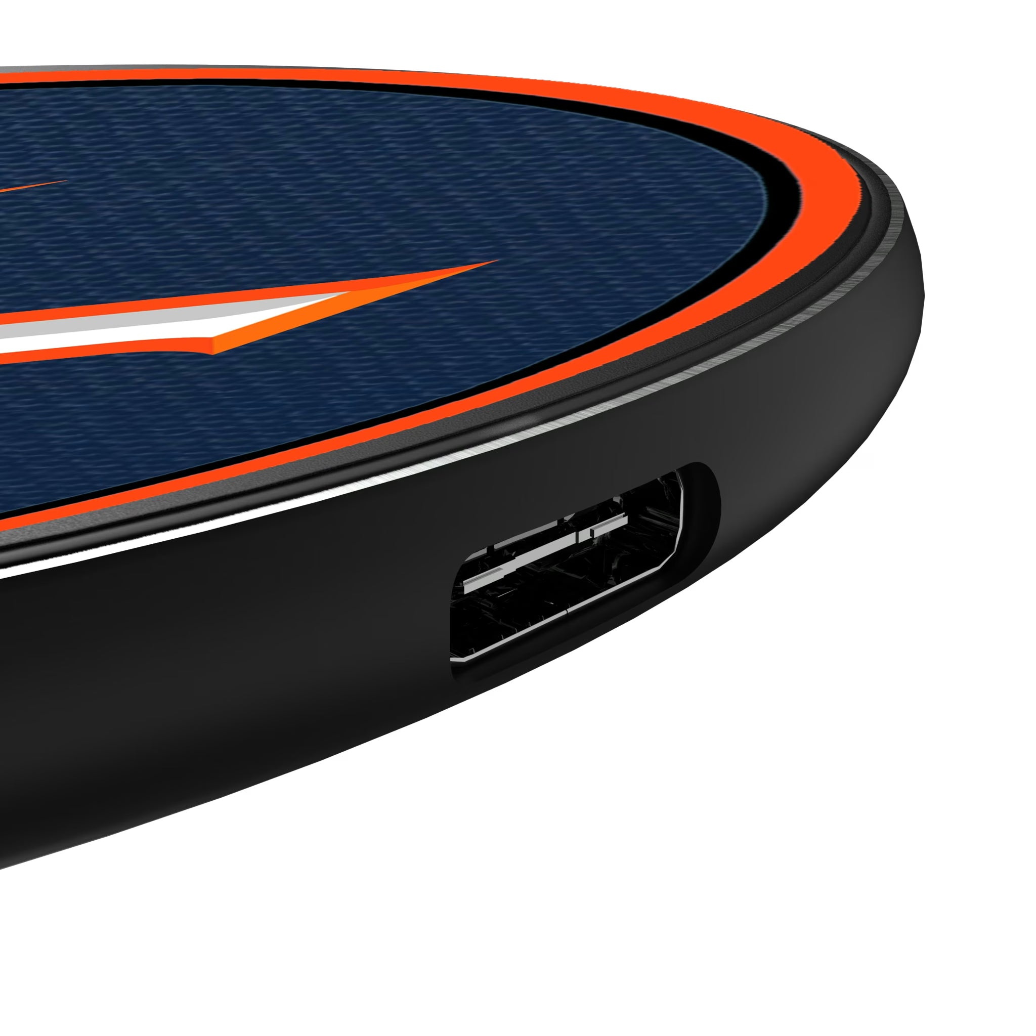 University of Virginia Cavaliers Personalized Endzone Solid 15-Watt Wireless Charger - Detail