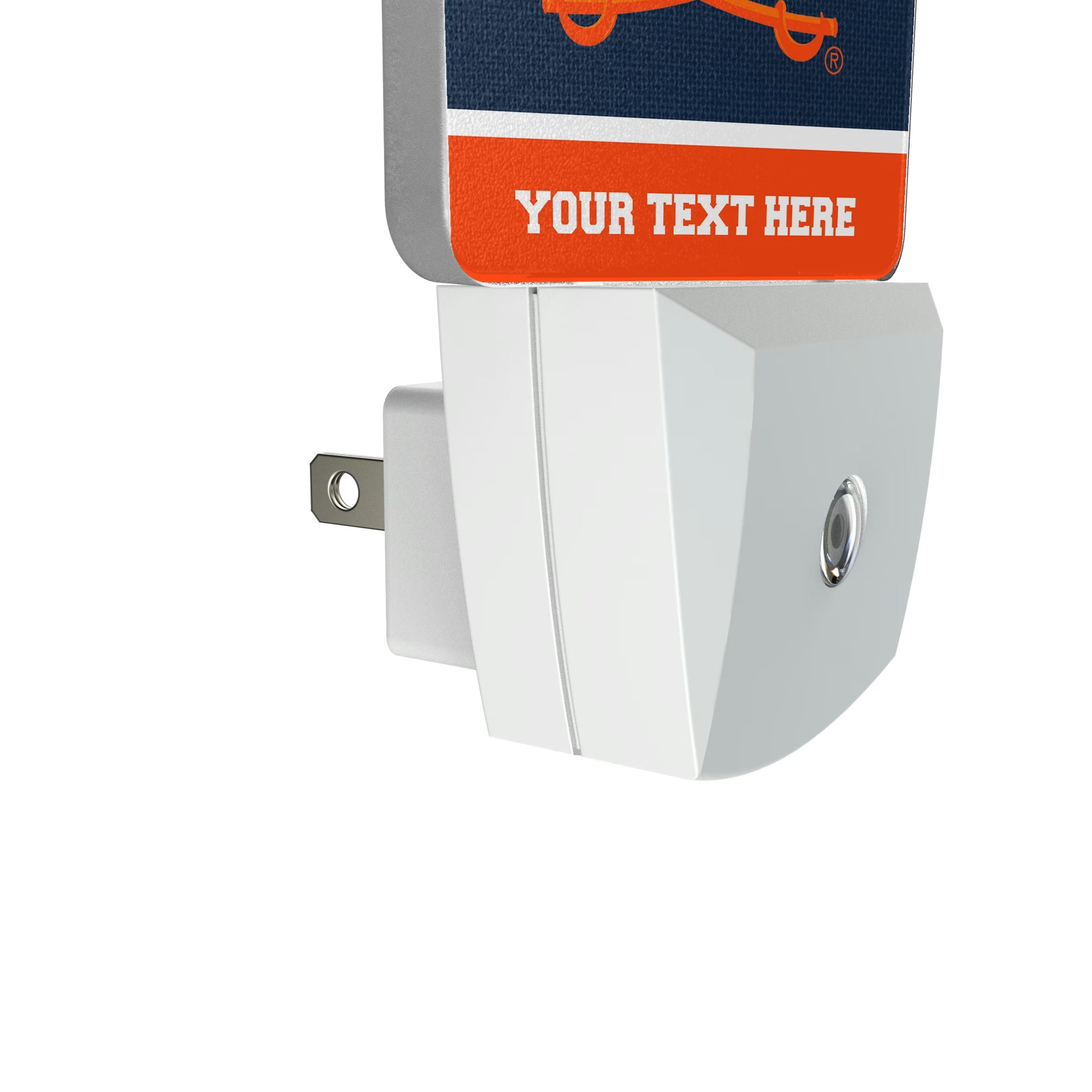 University of Virginia Cavaliers Personalized Endzone Solid Night Light 2-Pack - Detail
