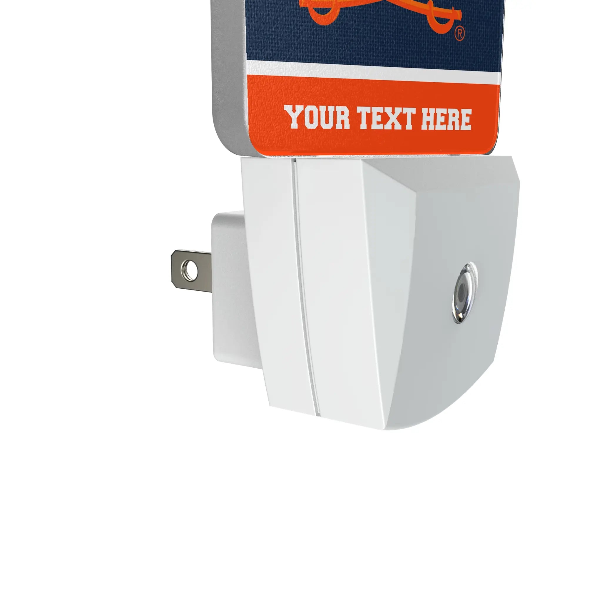 University of Virginia Cavaliers Personalized Endzone Solid Night Light 2-Pack - Detail