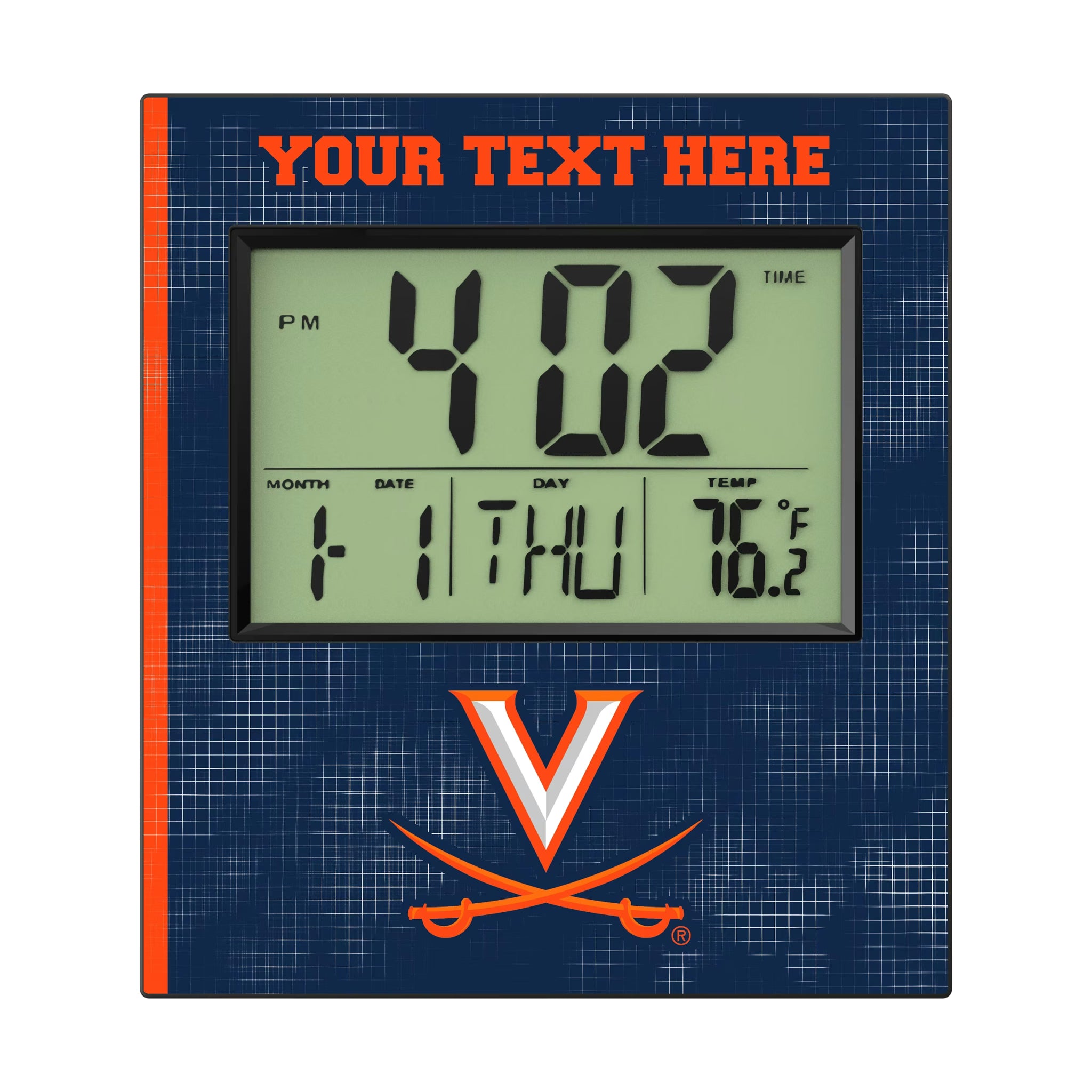 University of Virginia Cavaliers Personalized Hatch Wall Clock