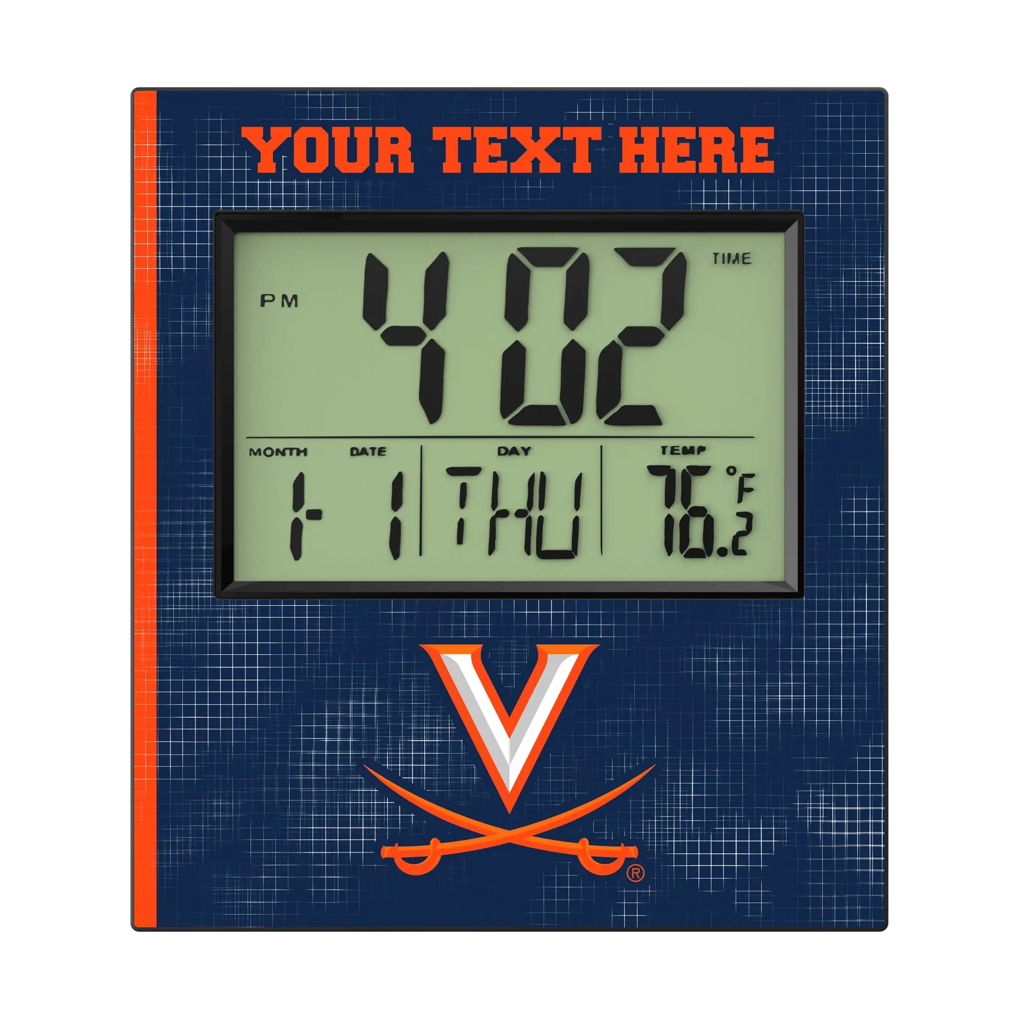 University of Virginia Cavaliers Personalized Hatch Wall Clock