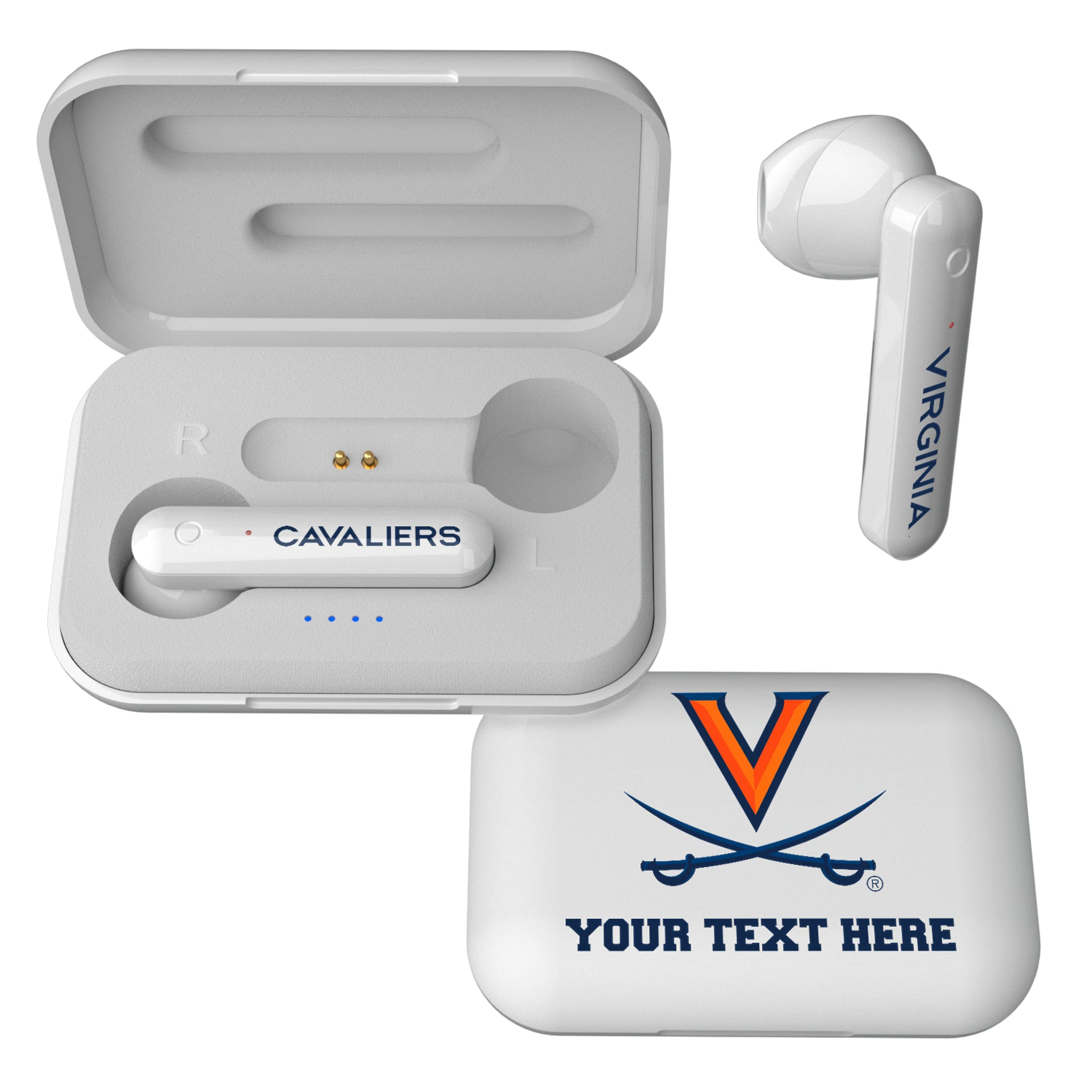 University of Virginia Cavaliers Personalized Insignia Wireless TWS Earbuds