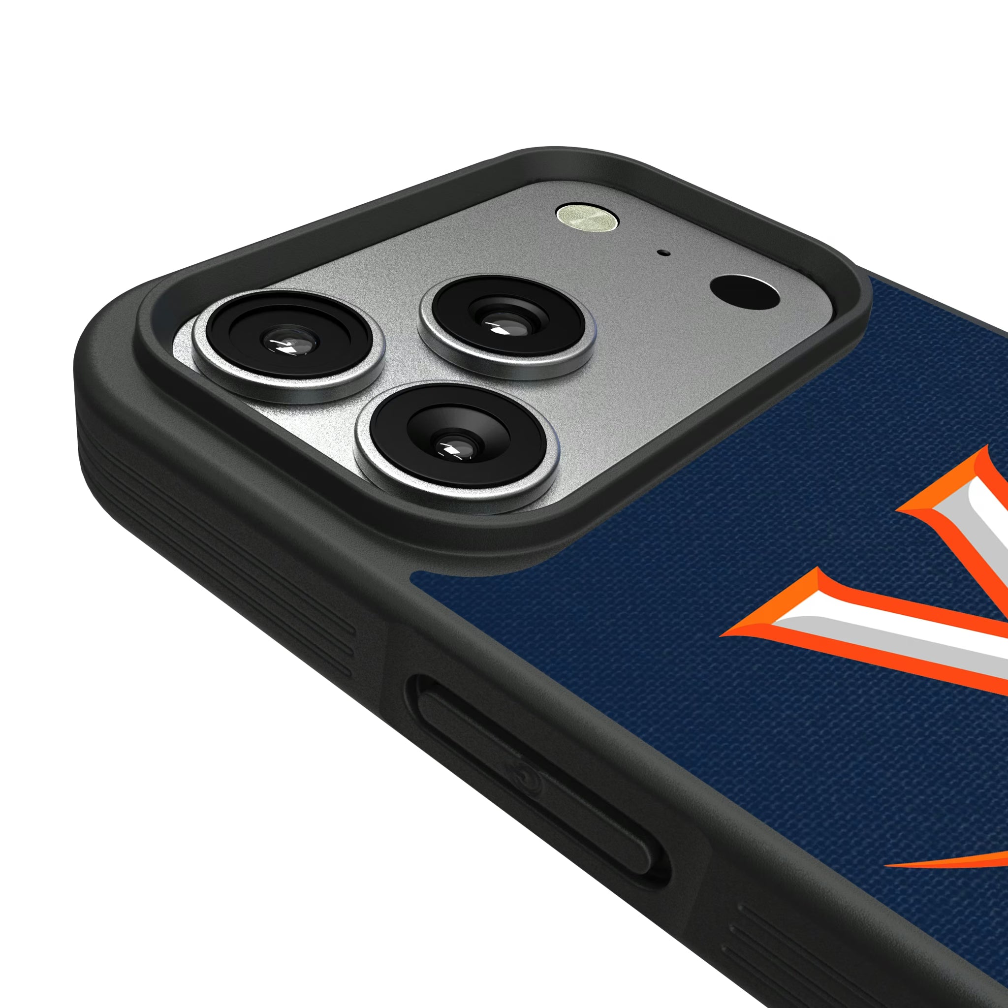 University of Virginia Cavaliers Personalized Stripe iPhone Bump Phone Case for Apple iPhone - Detail#Device_iPhone 17 Pro
