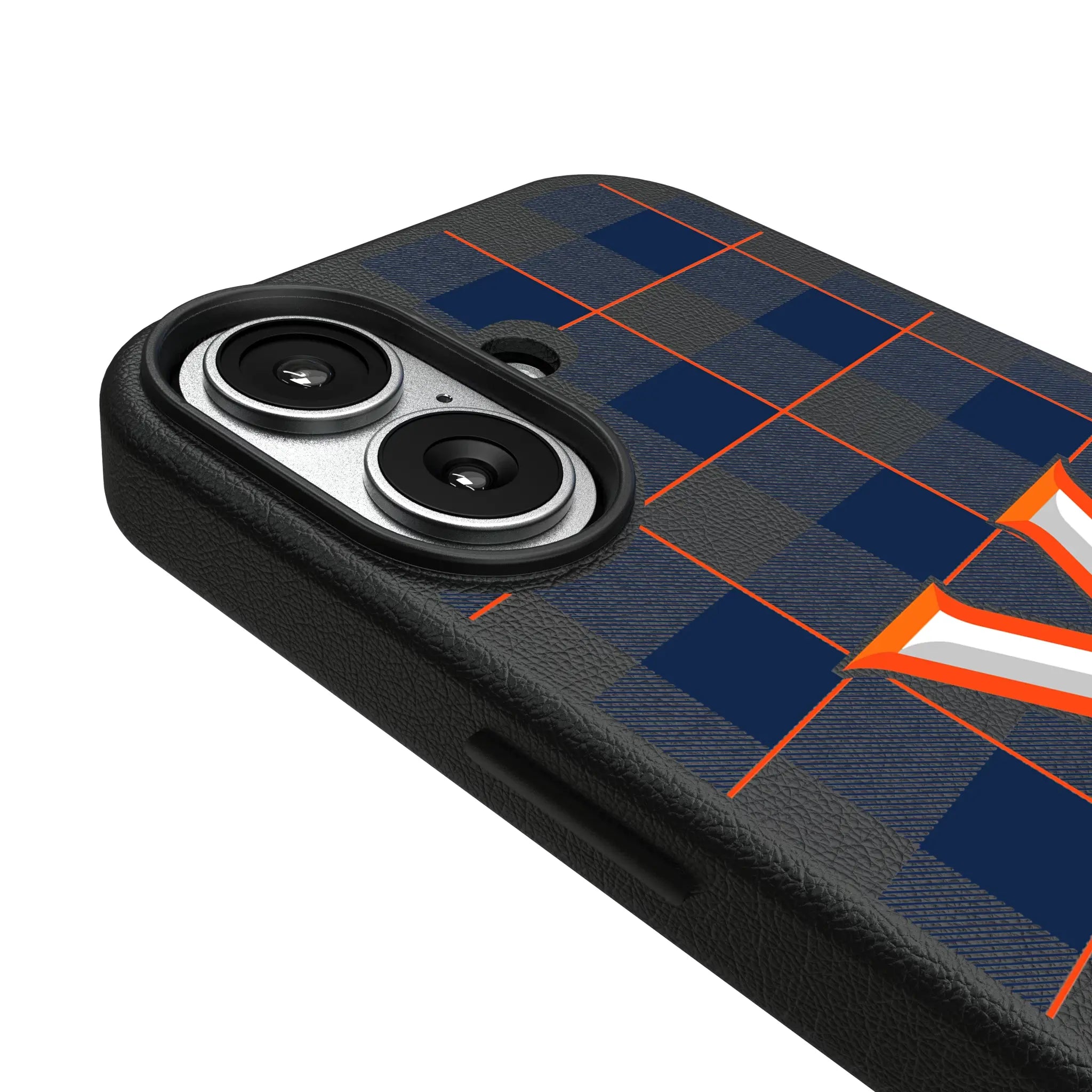 University of Virginia Cavaliers Plaid iPhone MagSafe Compatible Phone Case for Apple iPhone - Detail#Device_iPhone 17