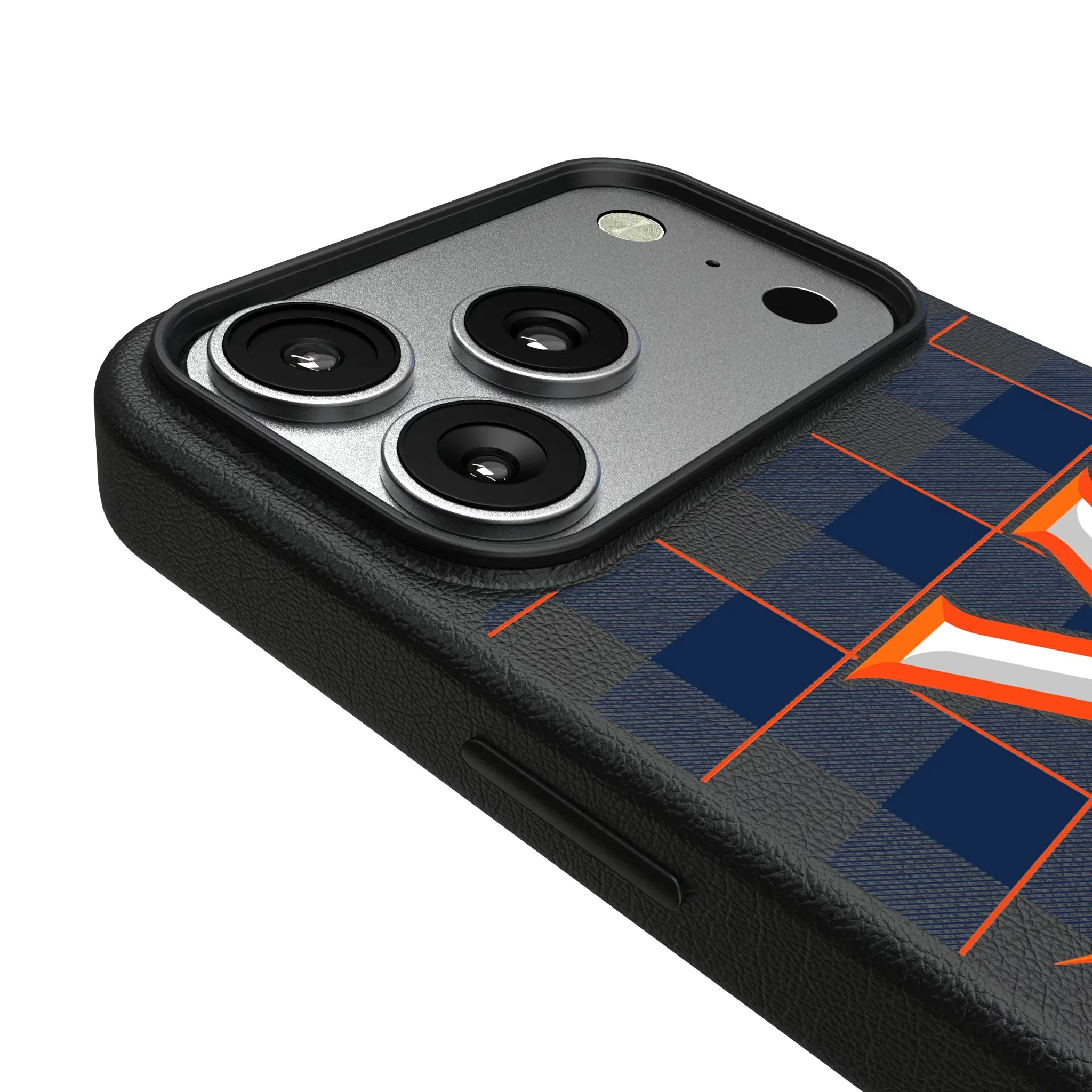 University of Virginia Cavaliers Plaid iPhone MagSafe Compatible Phone Case for Apple iPhone - Detail#Device_iPhone 17 Pro