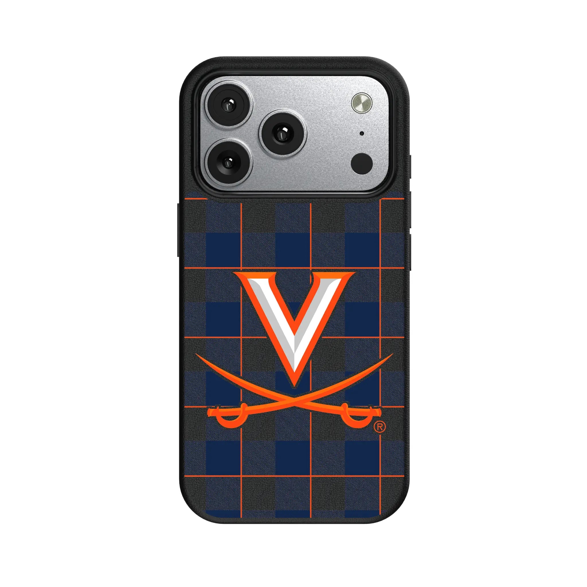 University of Virginia Cavaliers Plaid iPhone MagSafe Compatible Phone Case for Apple iPhone#Device_iPhone 17 Pro