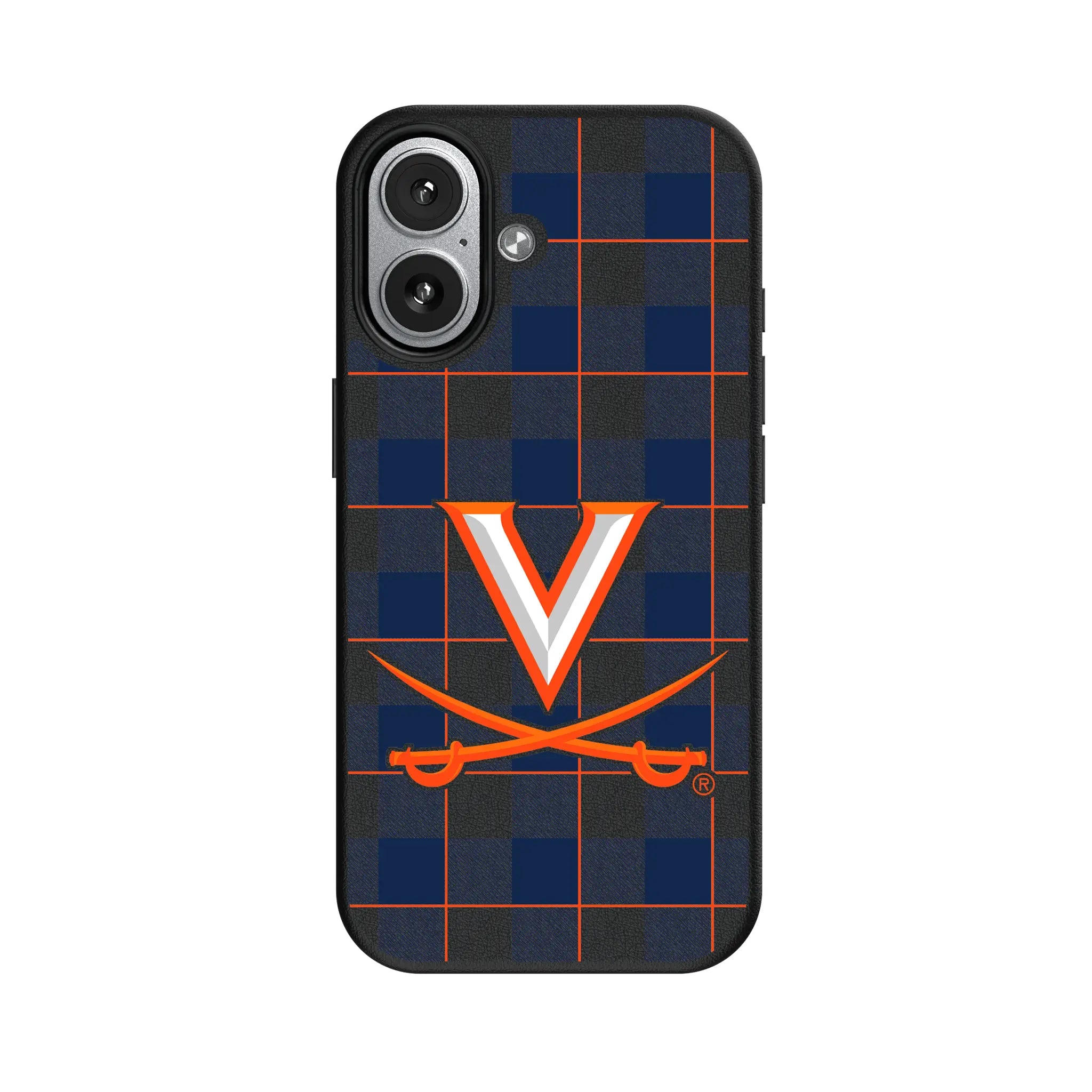 University of Virginia Cavaliers Plaid iPhone MagSafe Compatible Phone Case for Apple iPhone#Device_iPhone 17