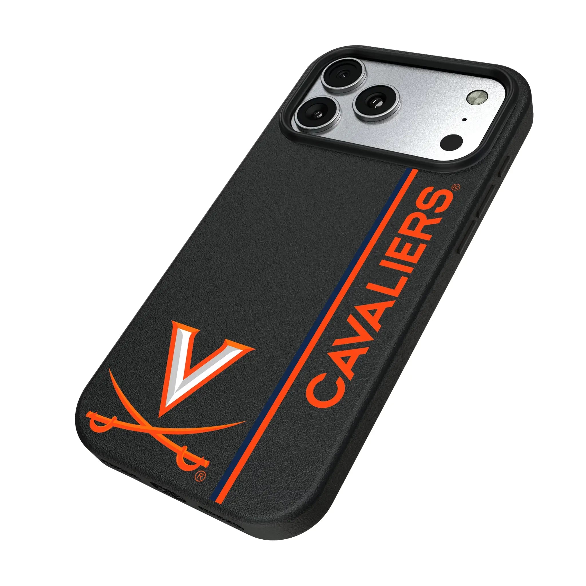 University of Virginia Cavaliers Sidebar iPhone MagSafe Compatible Phone Case for Apple iPhone - Isometric View#Device_iPhone 17 Pro Max