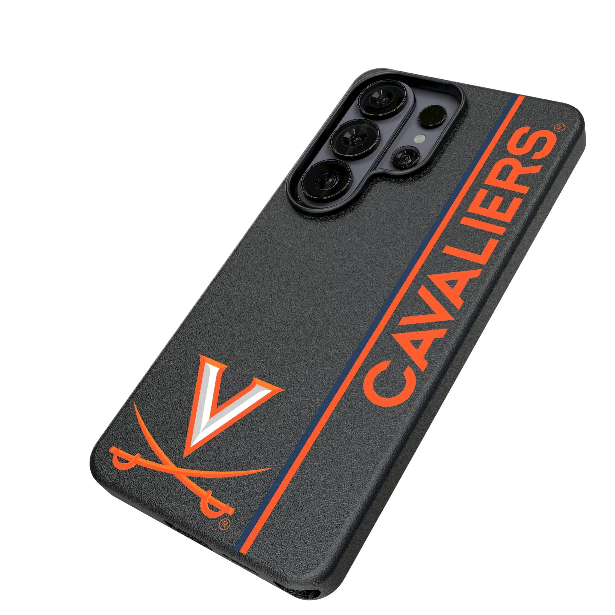 University of Virginia Cavaliers Sidebar Galaxy MagSafe Compatible Phone Case for Samsung Galaxy - Isometric View#Device_Galaxy S26 Ultra