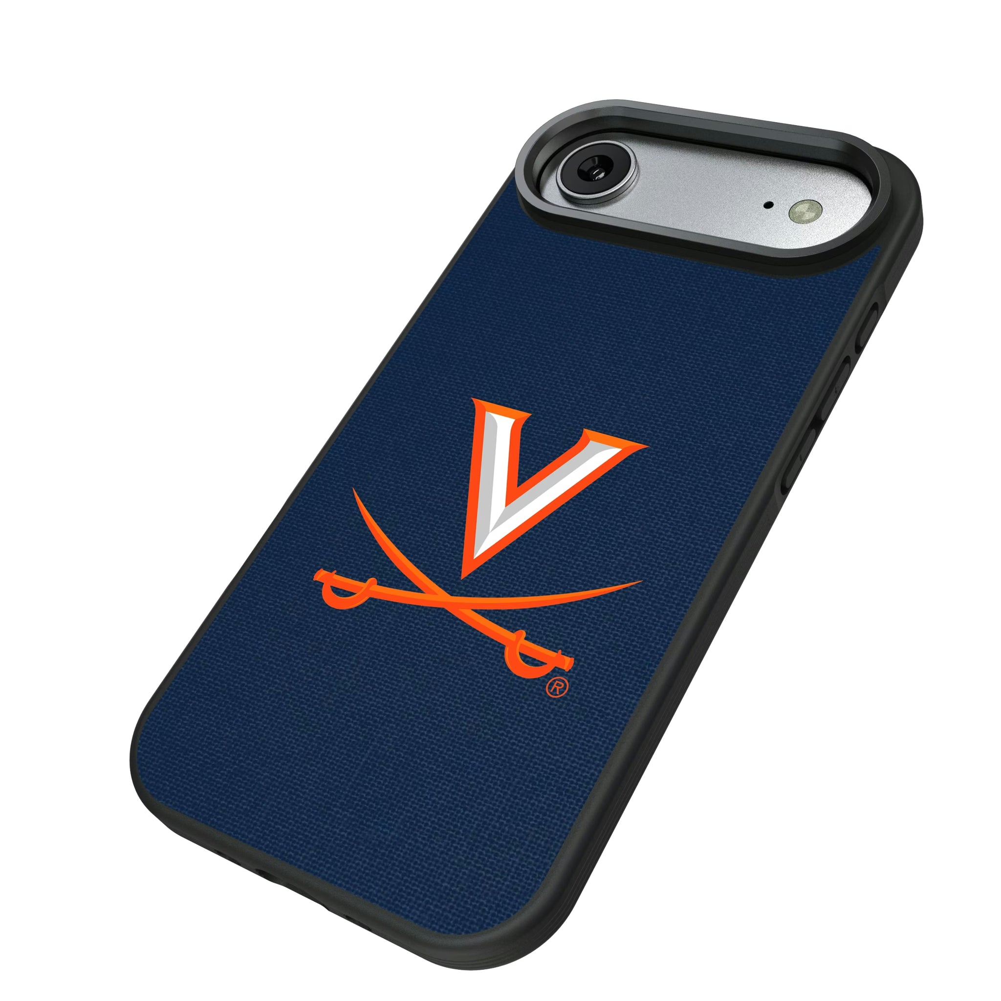 University of Virginia Cavaliers Solid iPhone Bump Phone Case for Apple iPhone - Isometric View#Device_iPhone Air