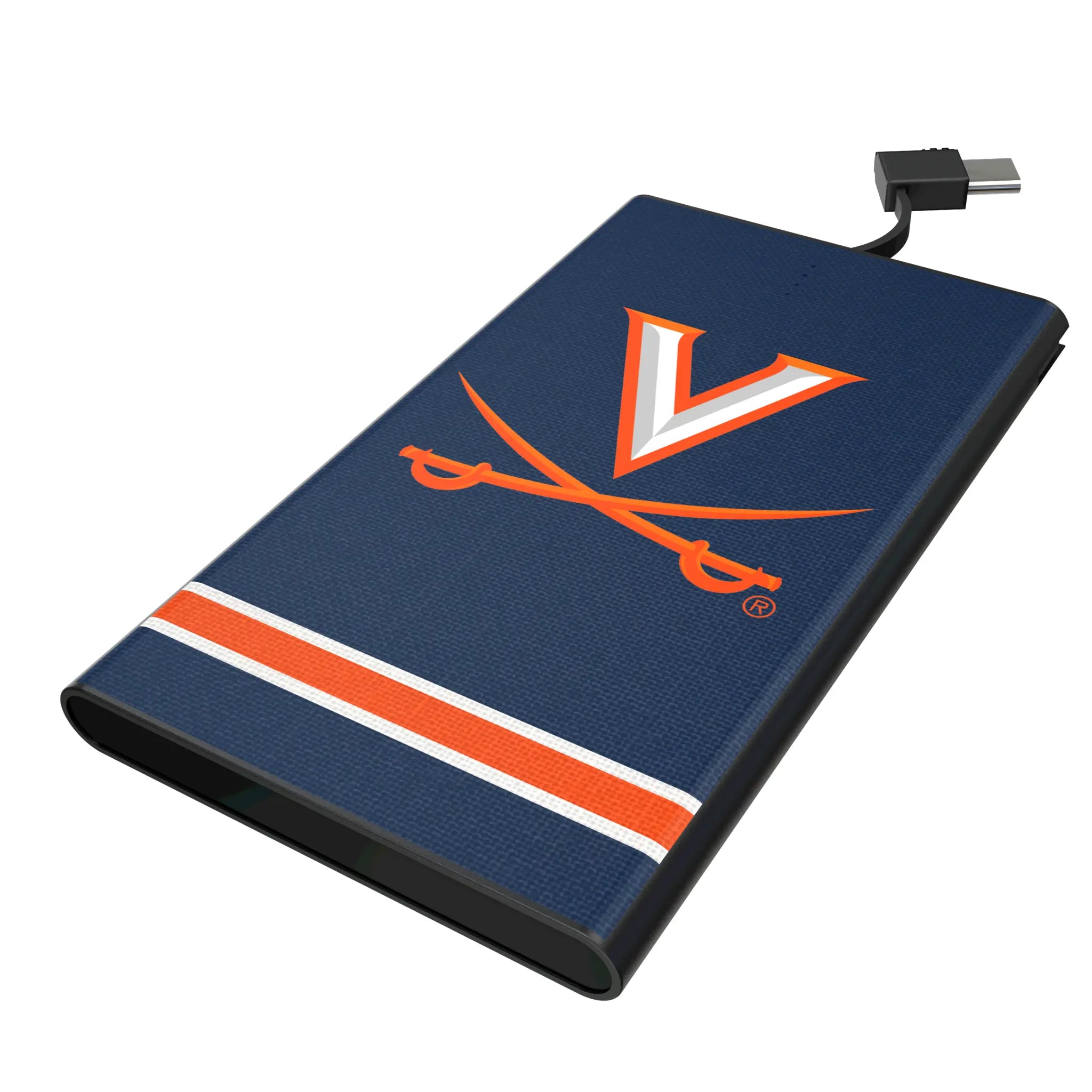 University of Virginia Cavaliers Stripe 5000mAh Flat Power Bank