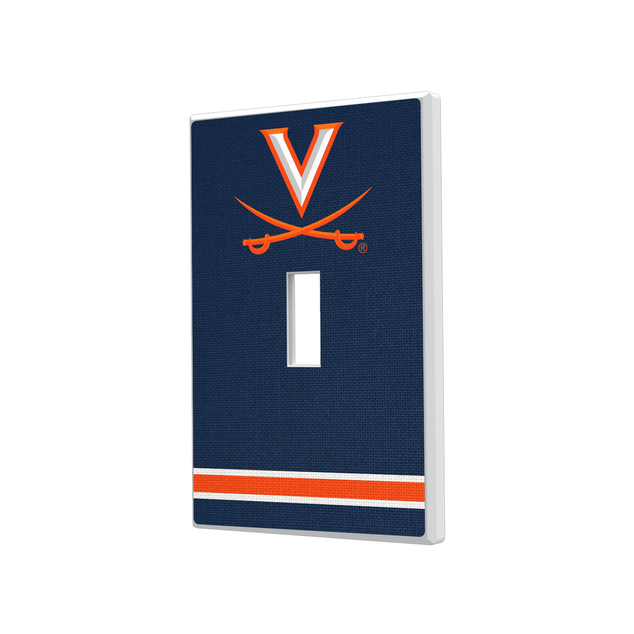 University of Virginia Cavaliers Stripe Hidden-Screw Light Switch Plate#Style_Single Toggle
