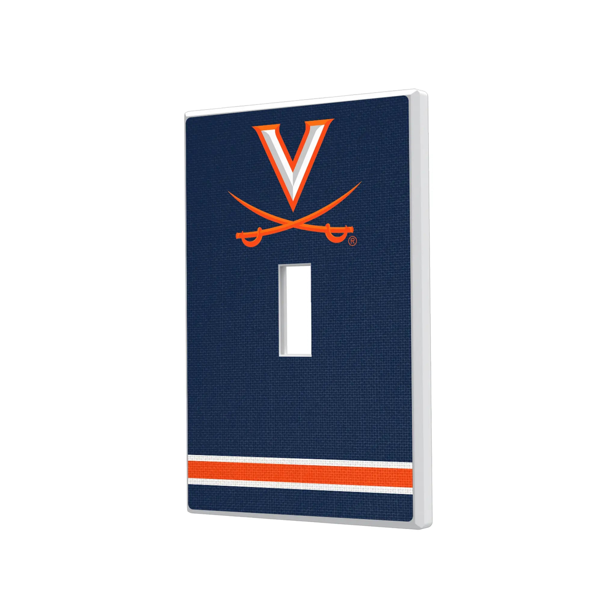 University of Virginia Cavaliers Stripe Hidden-Screw Light Switch Plate#Style_Single Toggle