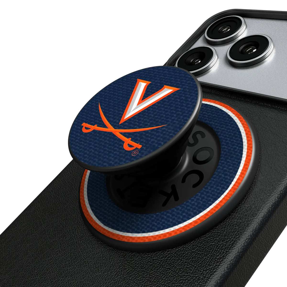 University of Virginia Cavaliers Stripe Popsockets Round Magnetic