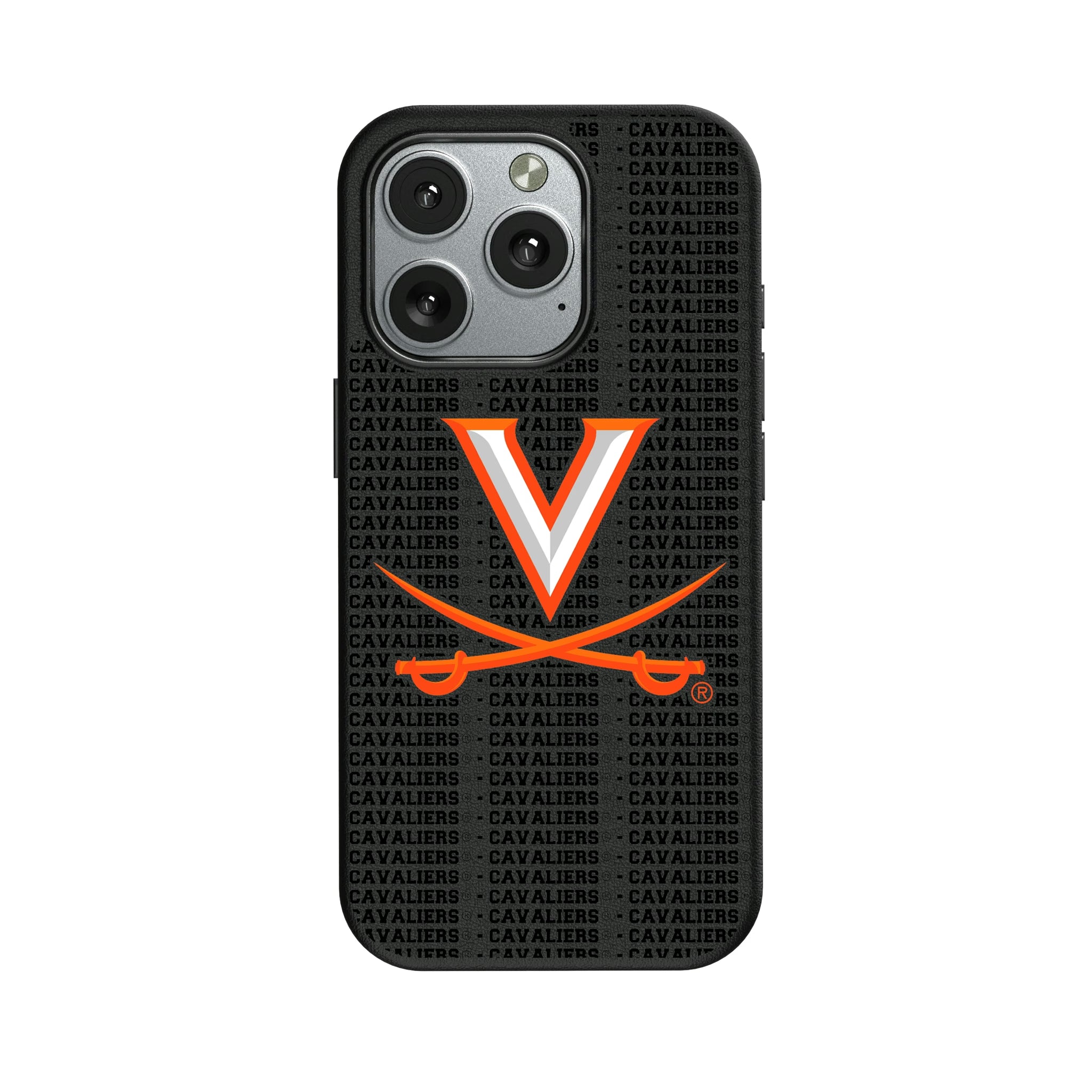 University of Virginia Cavaliers Text Backdrop iPhone MagSafe Compatible Phone Case for Apple iPhone