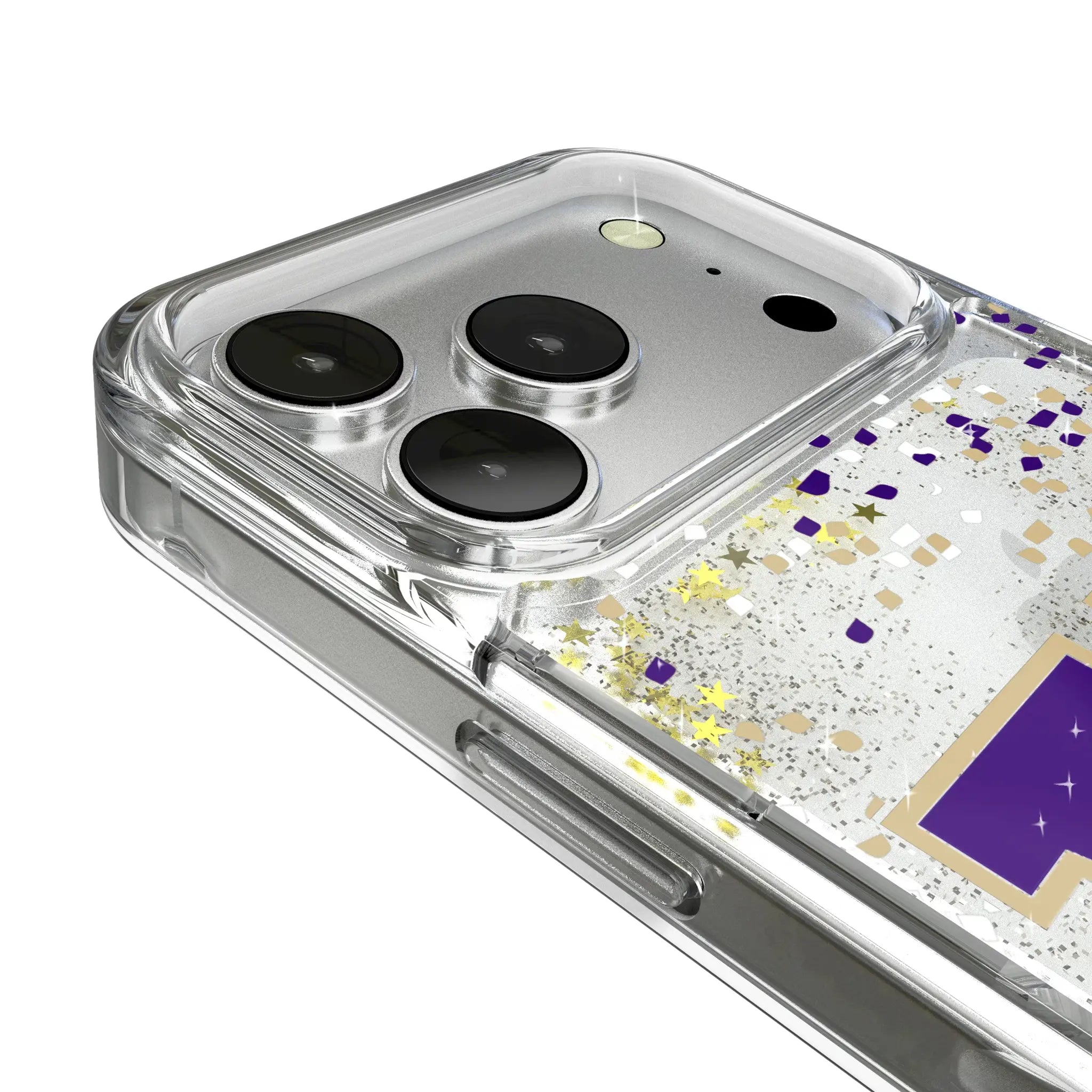 University of Washington Huskies Confetti iPhone Glitter Phone Case for Apple iPhone - Detail