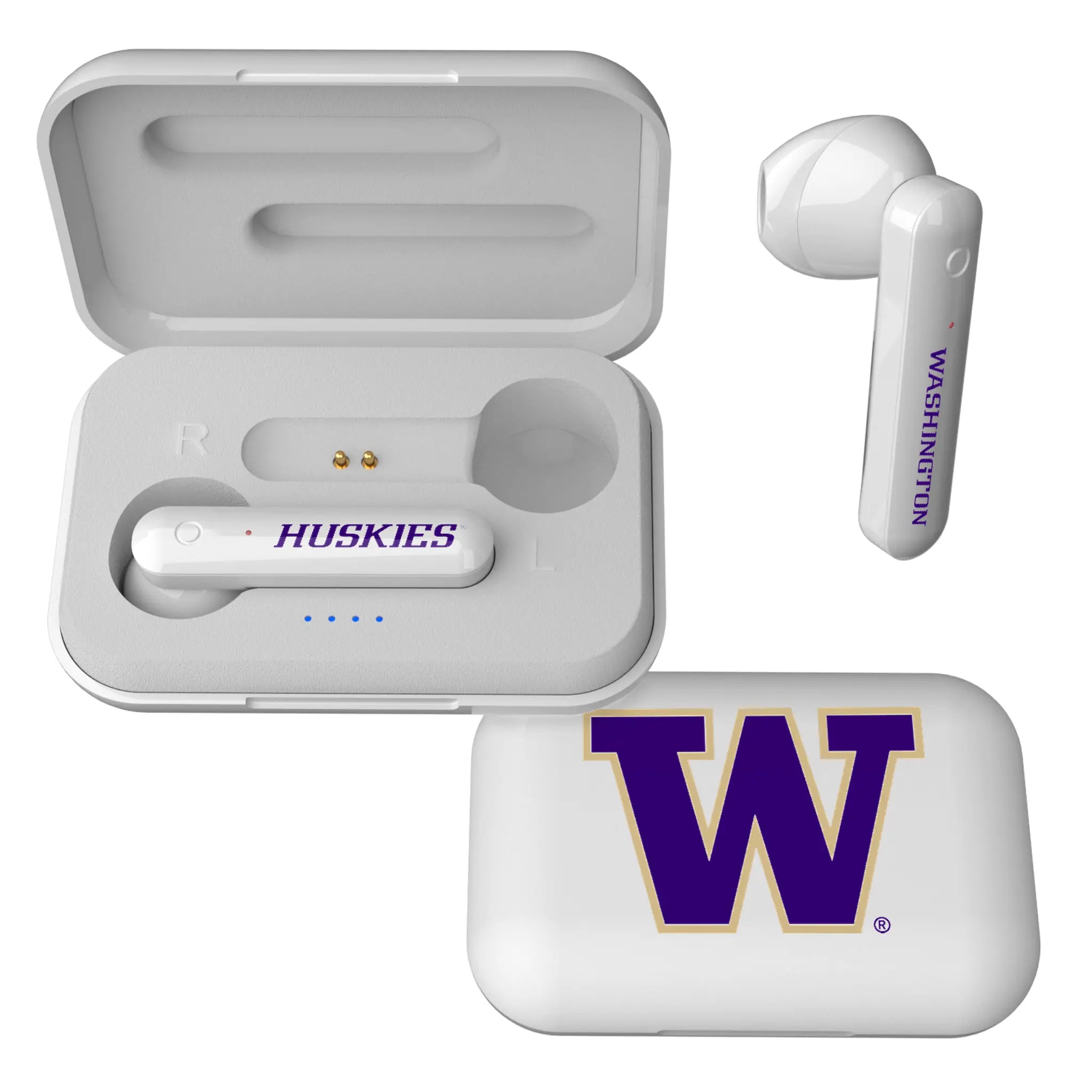 University of Washington Huskies Insignia Wireless TWS Earbuds