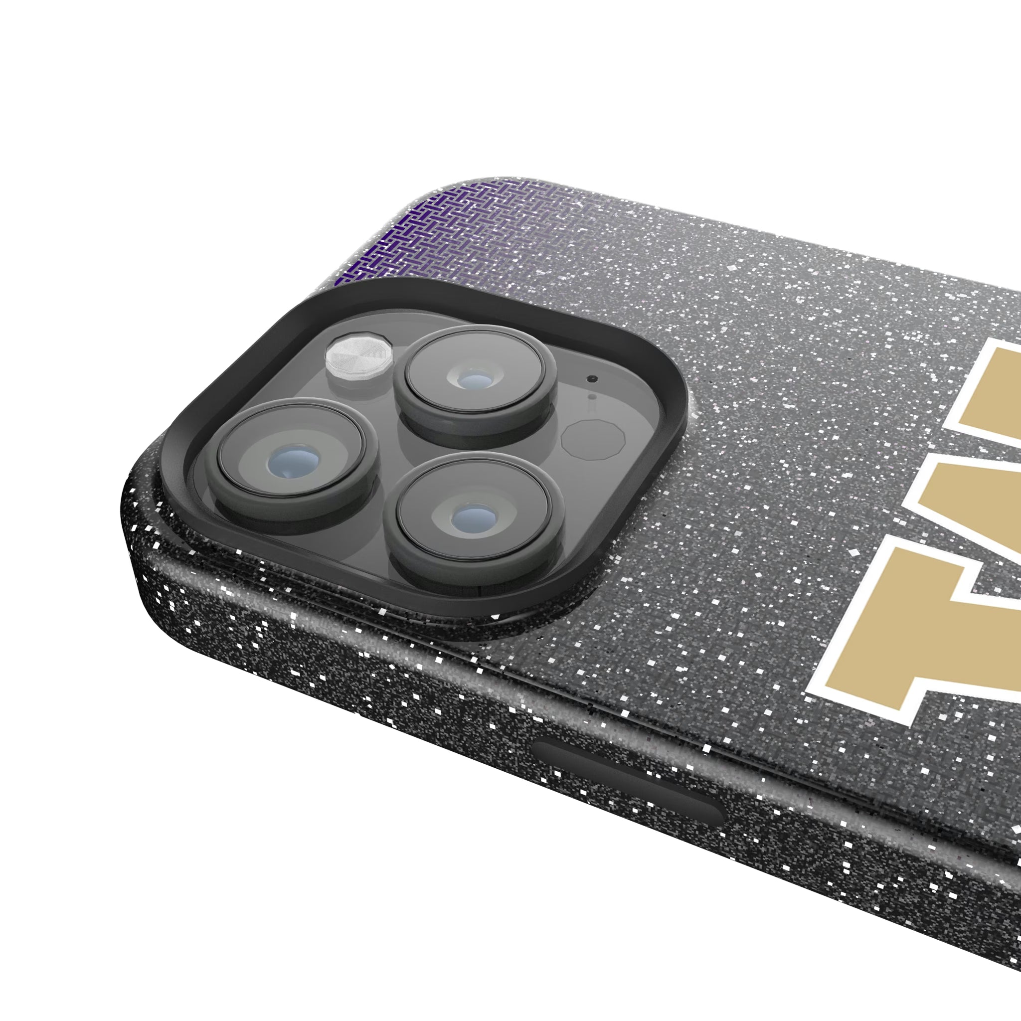 University of Washington Huskies Linen iPhone Bling Phone Case for Apple iPhone - Detail