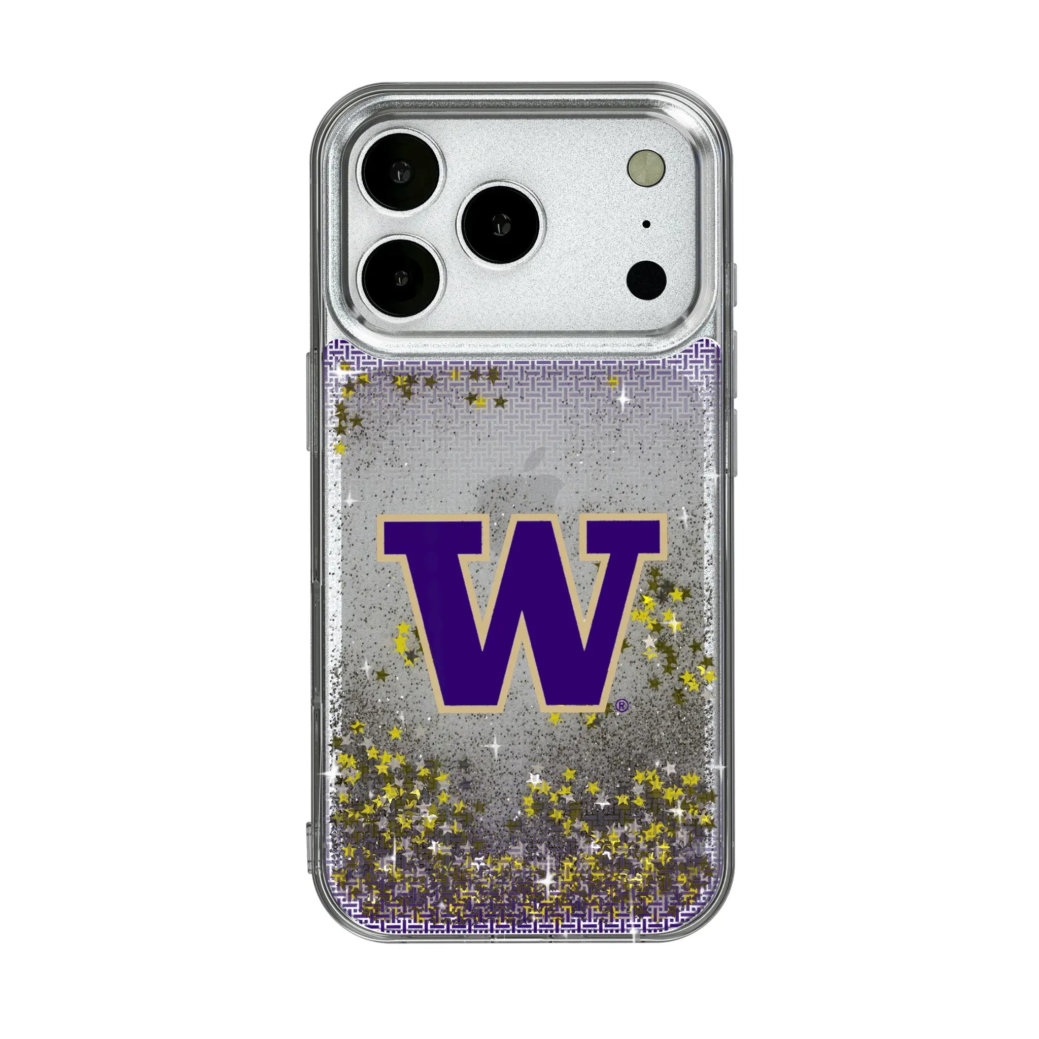 University of Washington Huskies Linen iPhone Glitter Phone Case for Apple iPhone