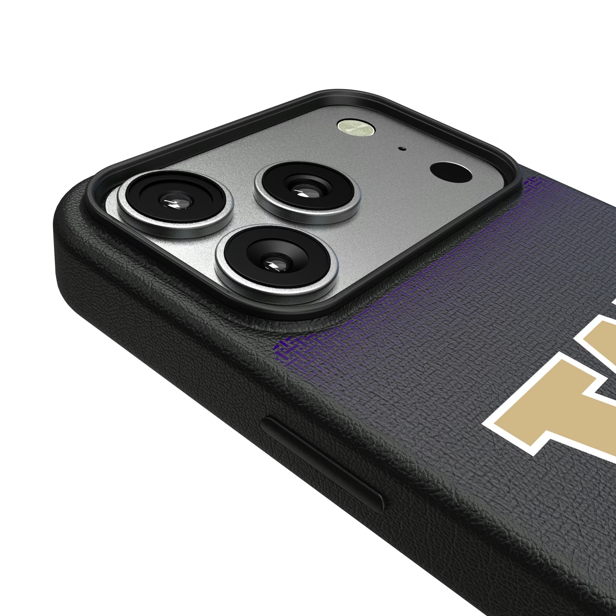 University of Washington Huskies Linen iPhone MagSafe Compatible Phone Case for Apple iPhone - Detail#Device_iPhone 17 Pro