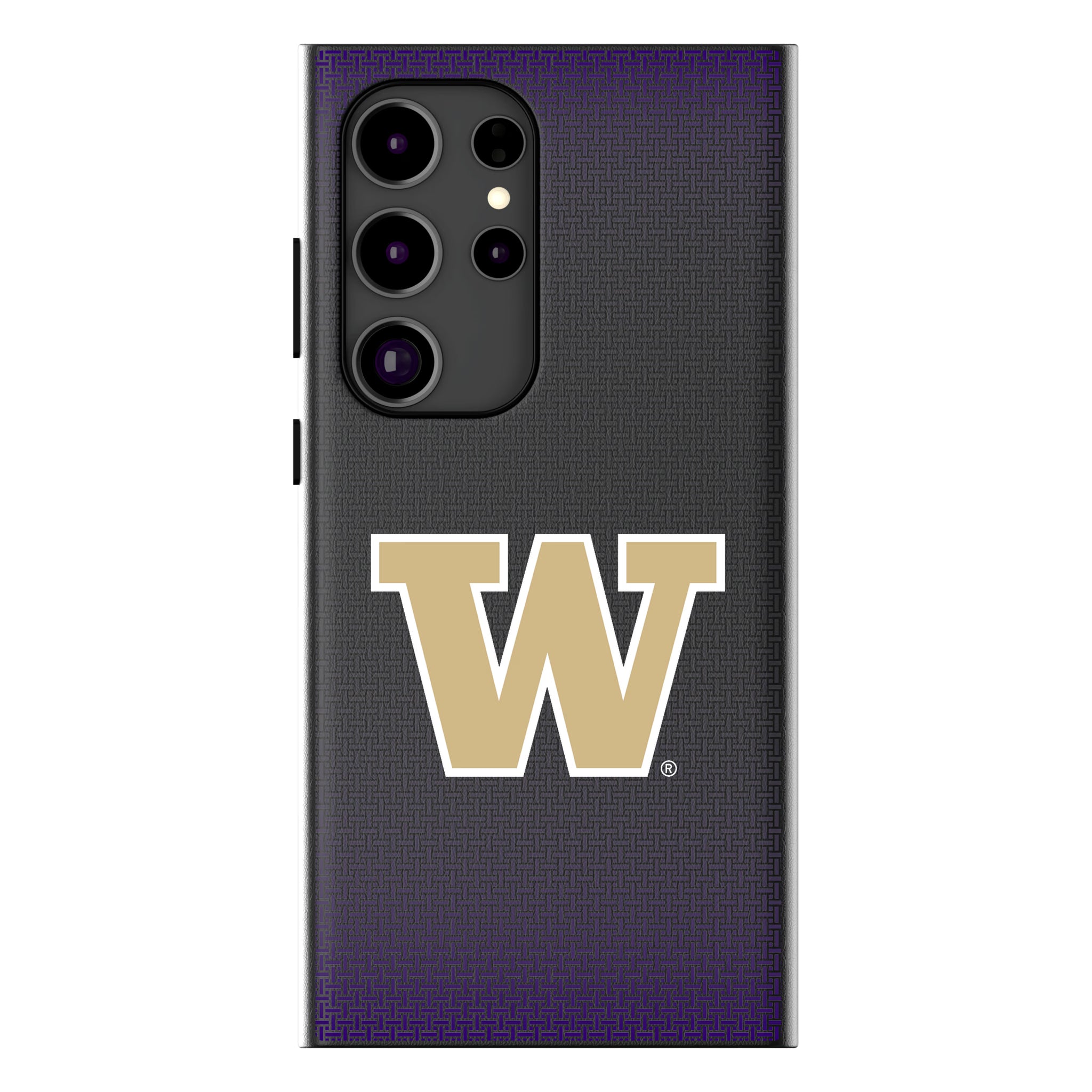University of Washington Huskies Linen Galaxy MagSafe Compatible Phone Case for Samsung Galaxy